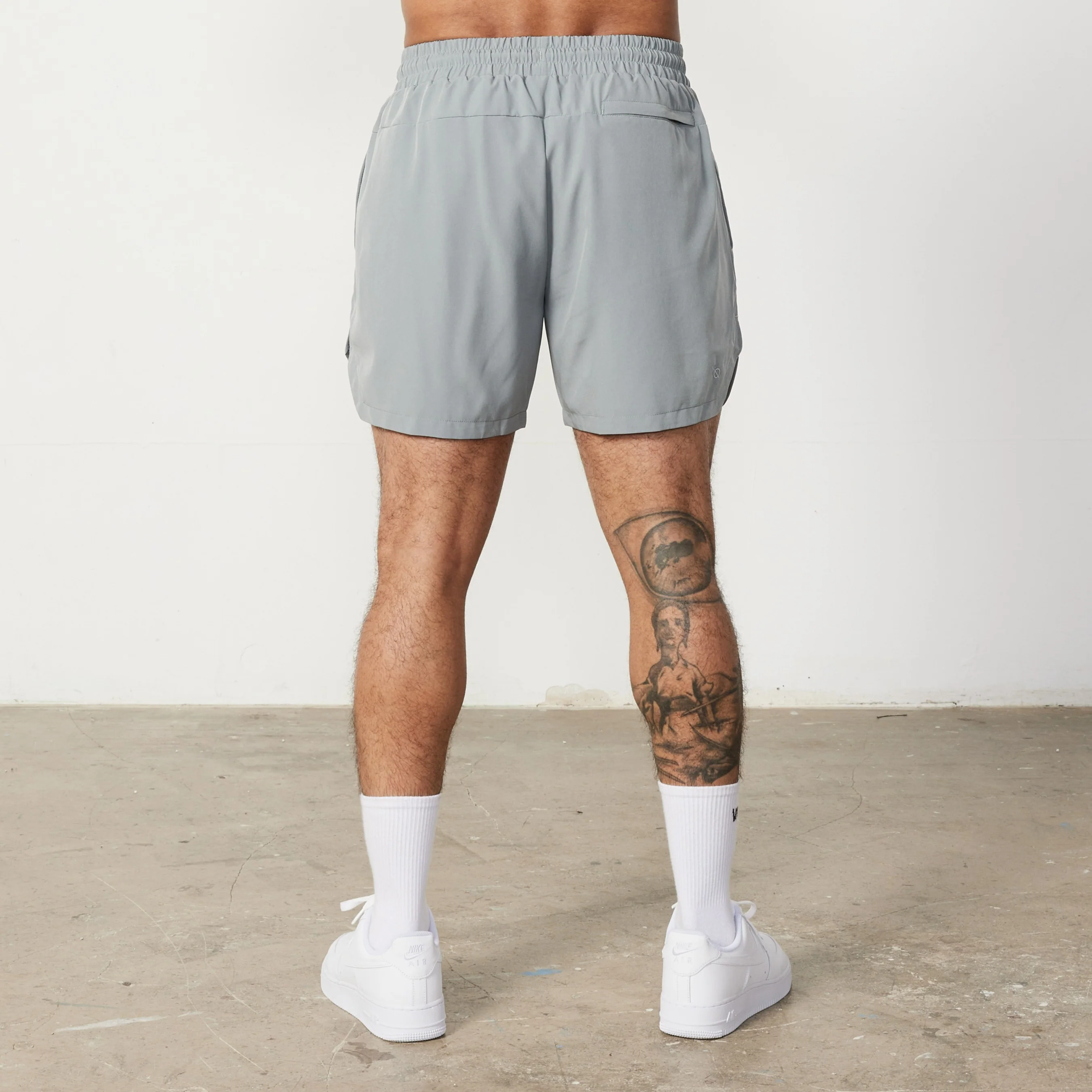 Vanquish Essential Steel Grey Performance 4" Shorts - Image 3