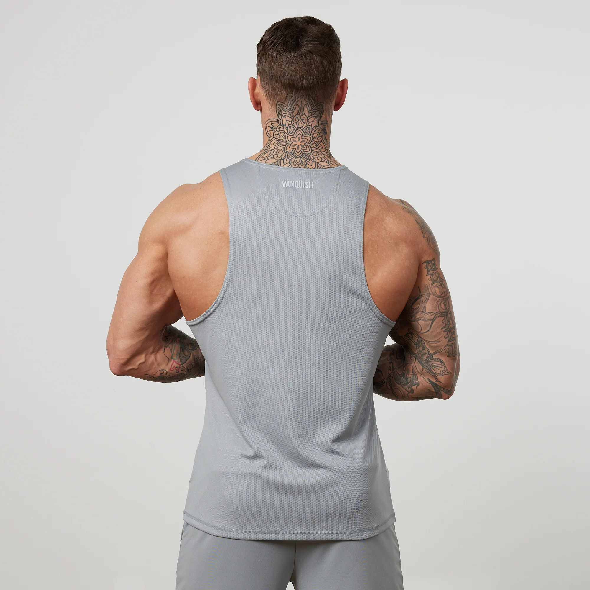 Vanquish Essential Steel Grey Performance Tank Top - Image 3