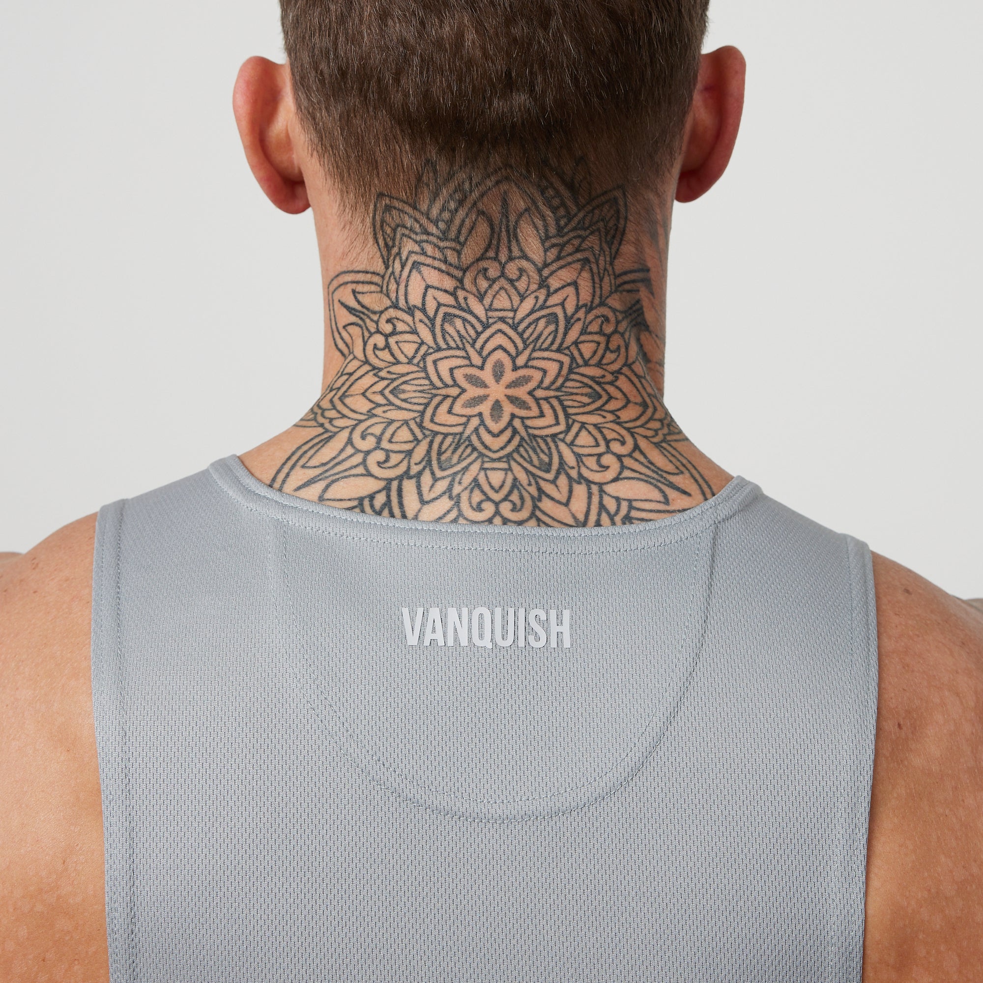Vanquish Essential Steel Grey Performance Tank Top - Image 4