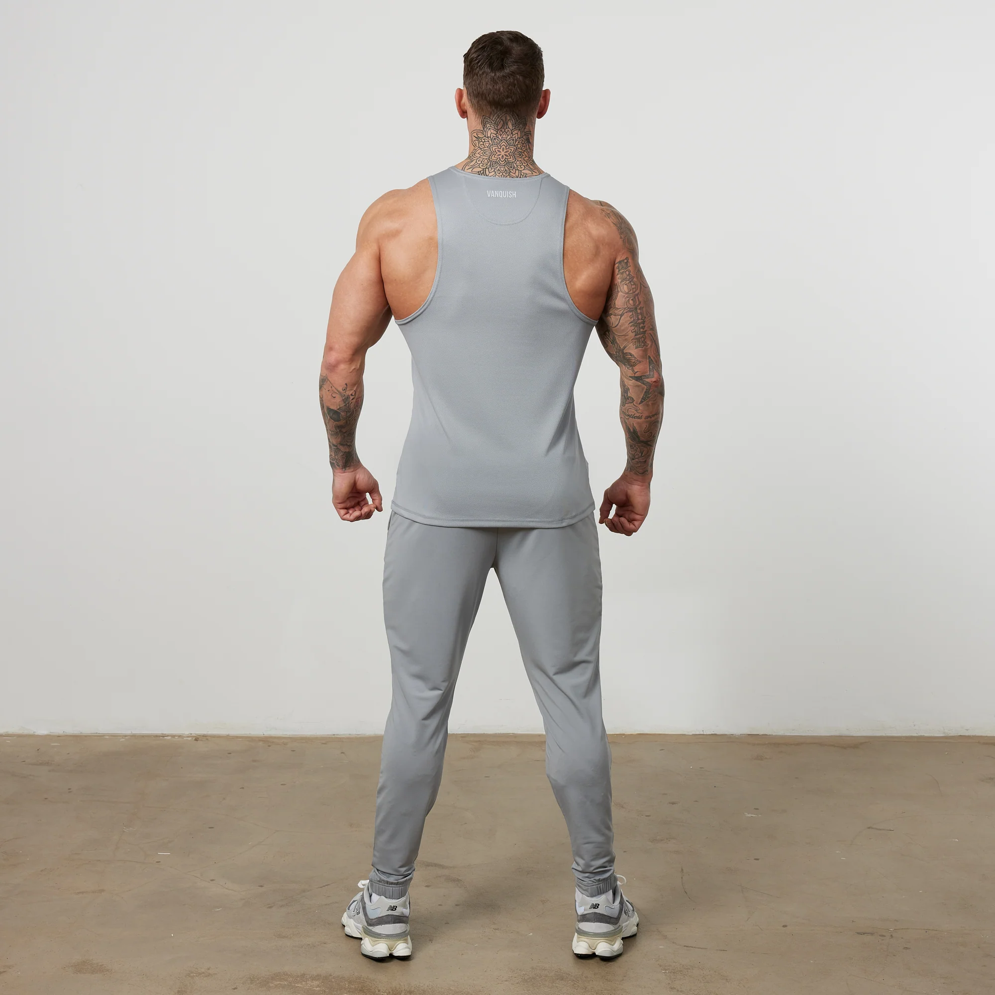 Vanquish Essential Steel Grey Performance Tank Top - Image 6
