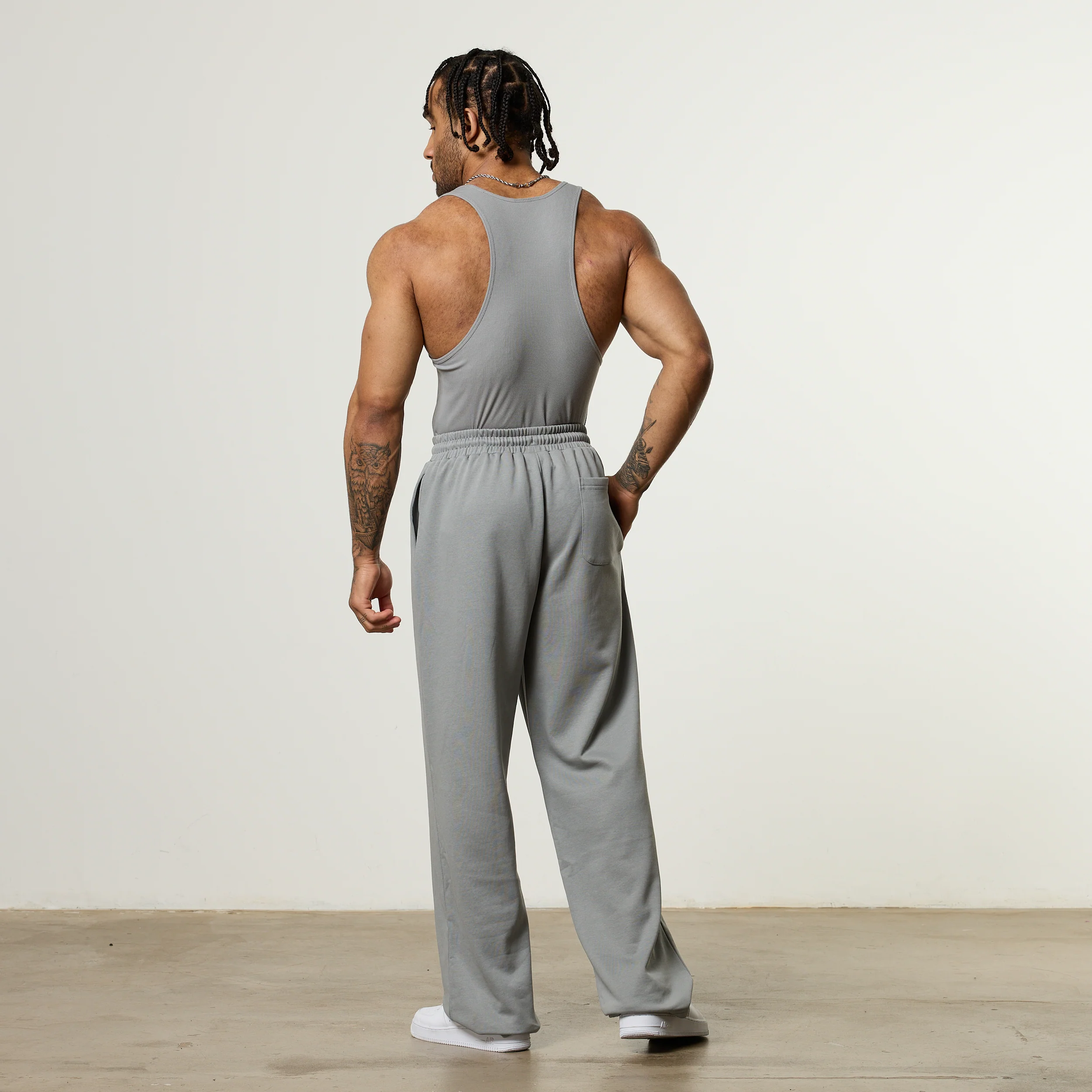 Vanquish Essential V2 Steel Grey Ribbed Tank - Image 4