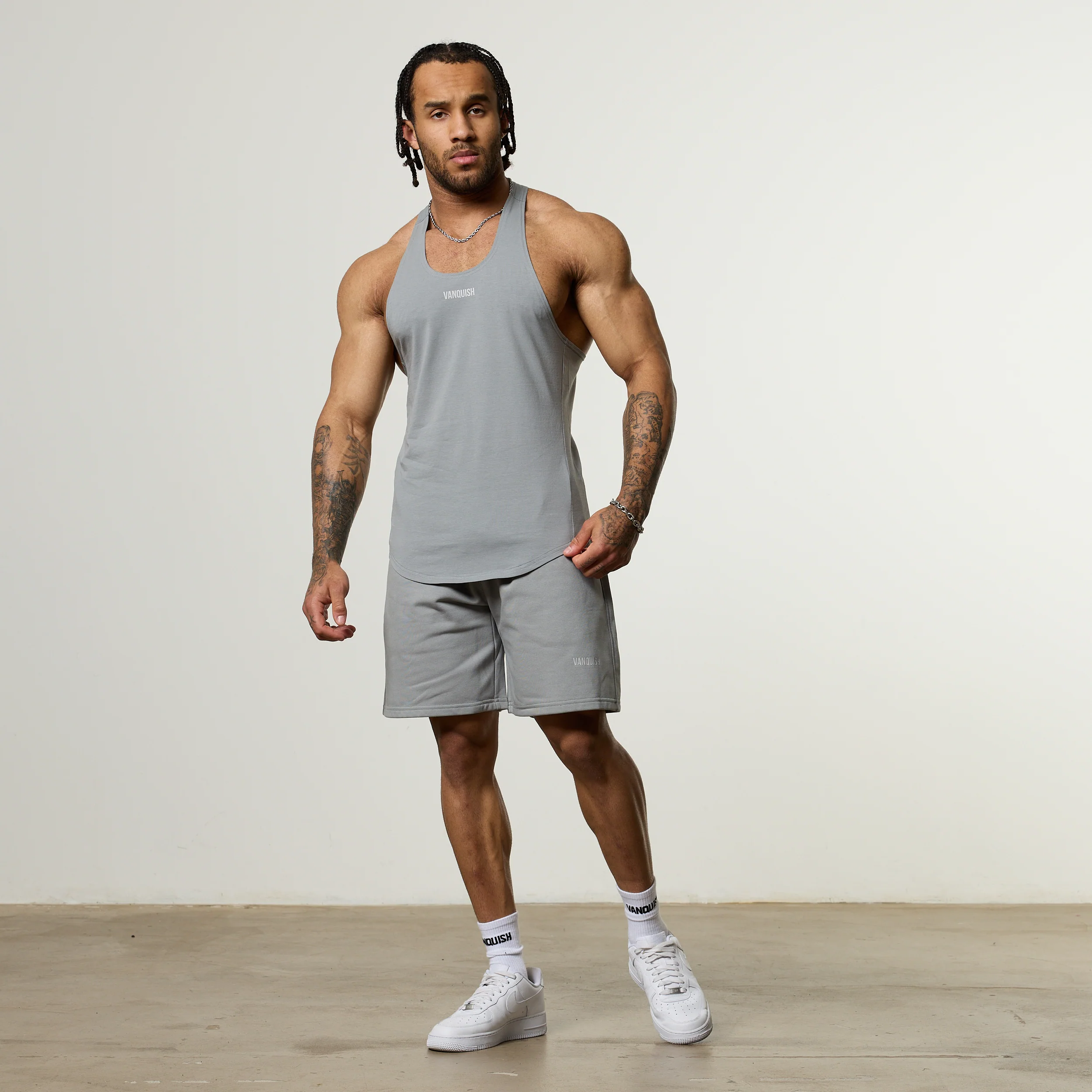 Vanquish Essential V2 Steel Grey Stringer Vest - Image 2