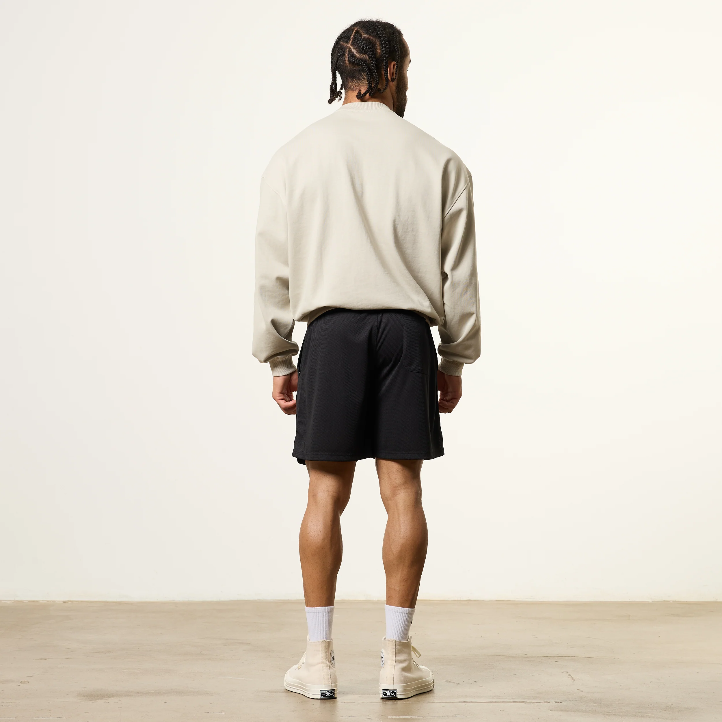 Vanquish Essential V2 Stone Oversized Boxy Sweatshirt - Image 4