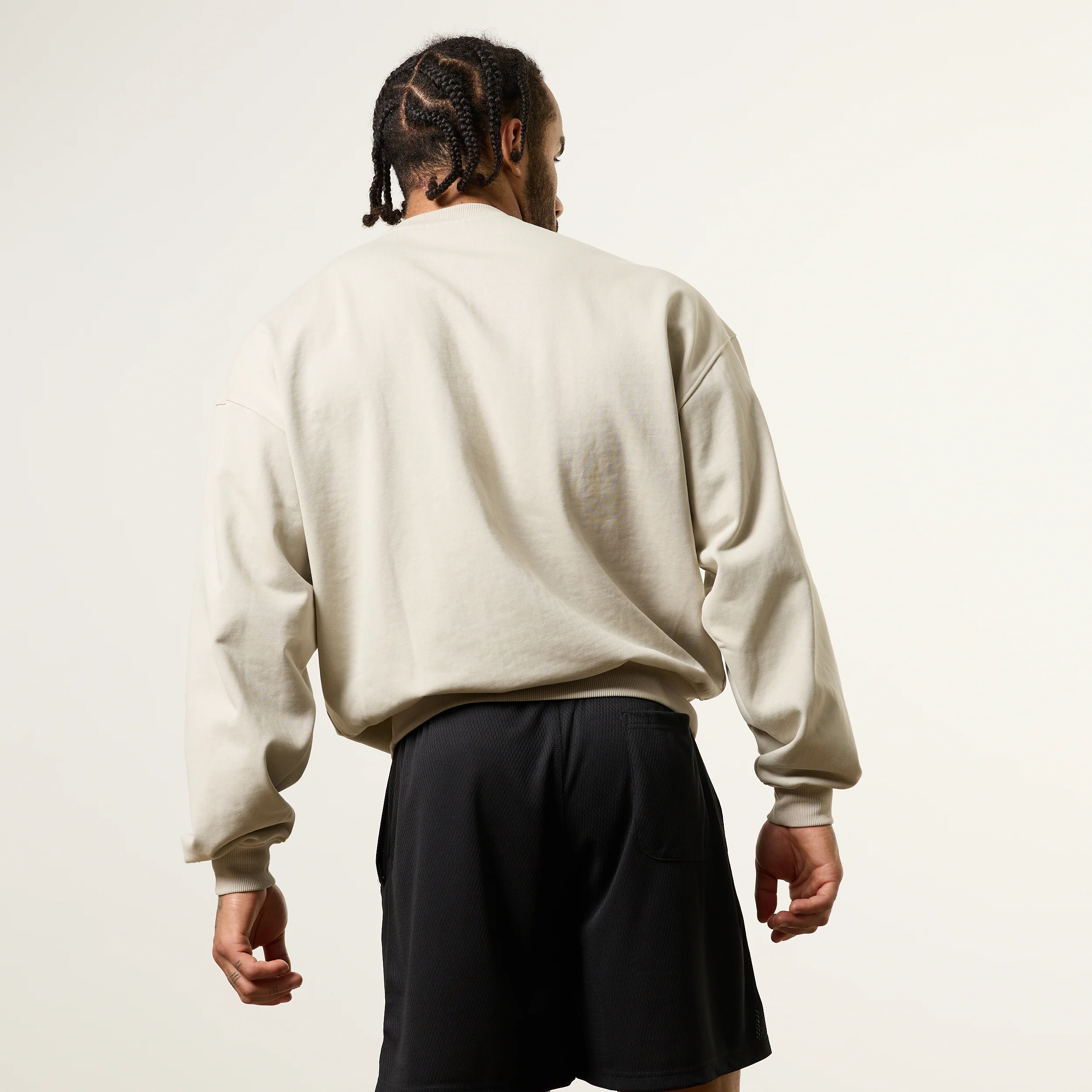 Vanquish Essential V2 Stone Oversized Boxy Sweatshirt - Image 5