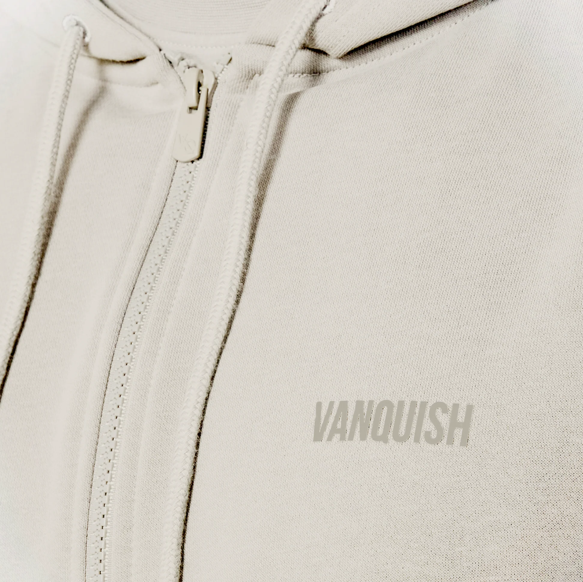 Vanquish Essential Stone Oversized Full Zip Hoodie - Image 4