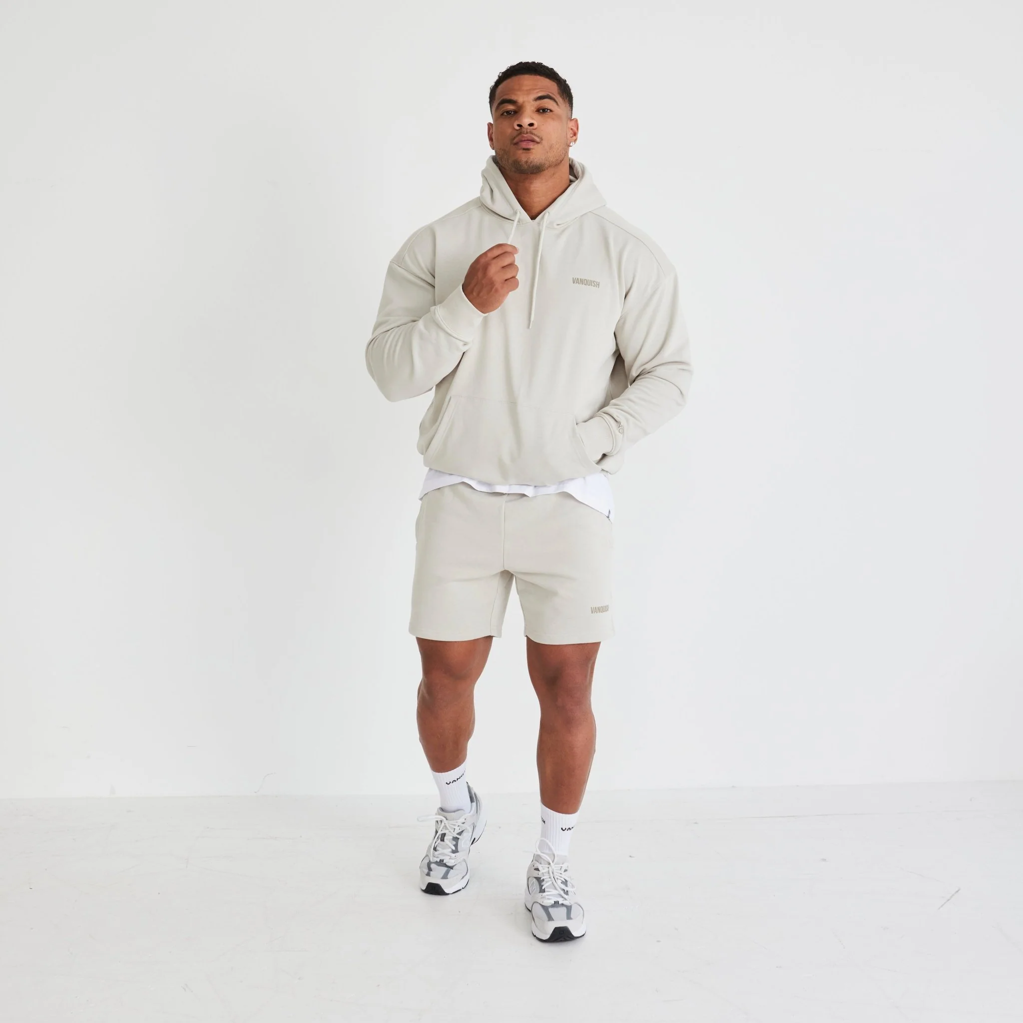 Vanquish Essential Stone Oversized Pullover Hoodie - Image 6
