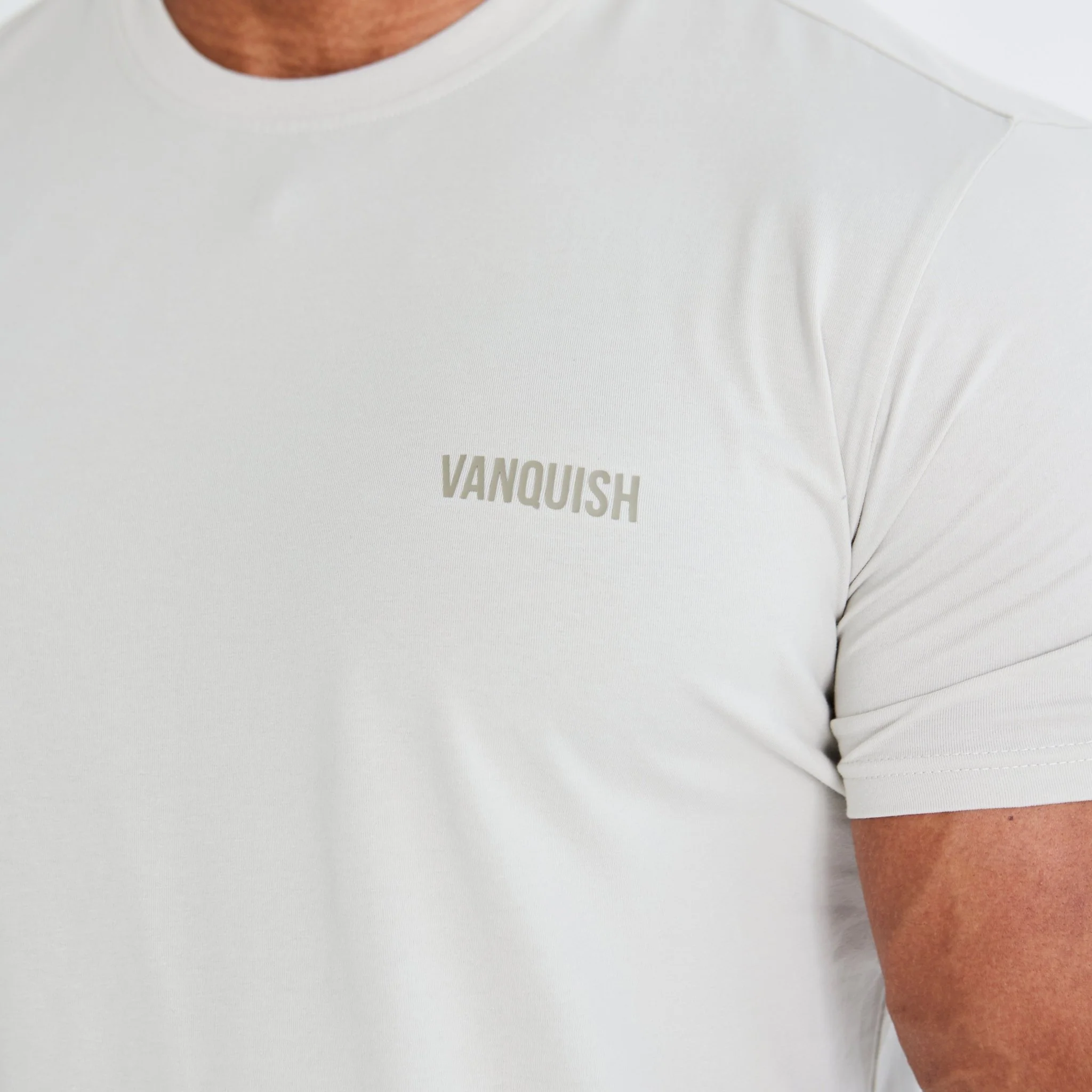 Vanquish Essential Stone Slim Fit Short Sleeve T Shirt - Image 3