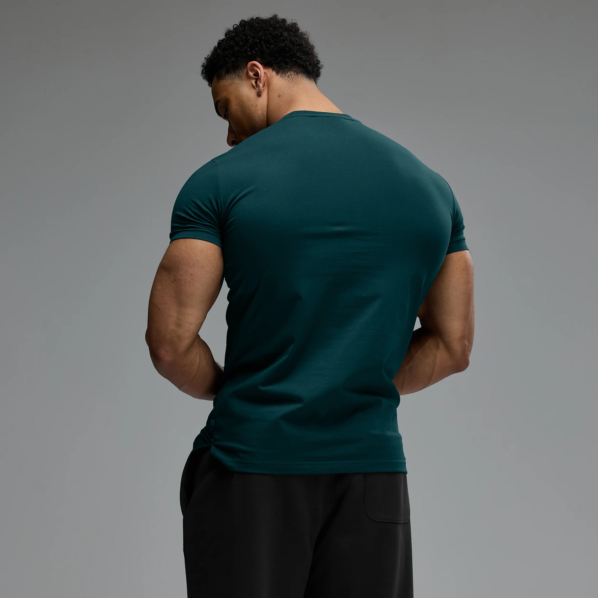 VANQUISH ESSENTIAL TEAL SLIM FIT SHORT SLEEVE TSHIRT - Image 2