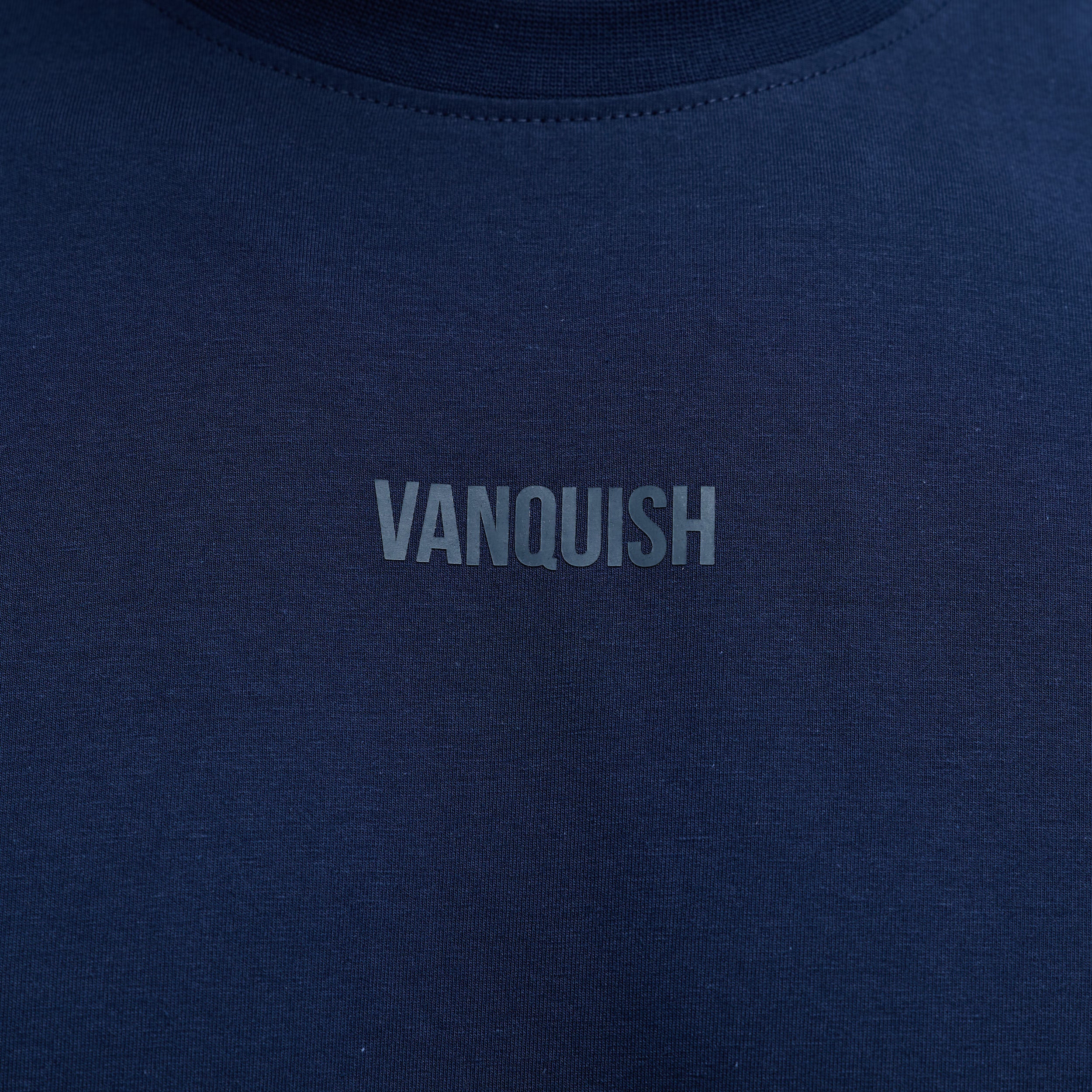Vanquish Essential V2 Navy Oversized Boxy T Shirt - Image 3