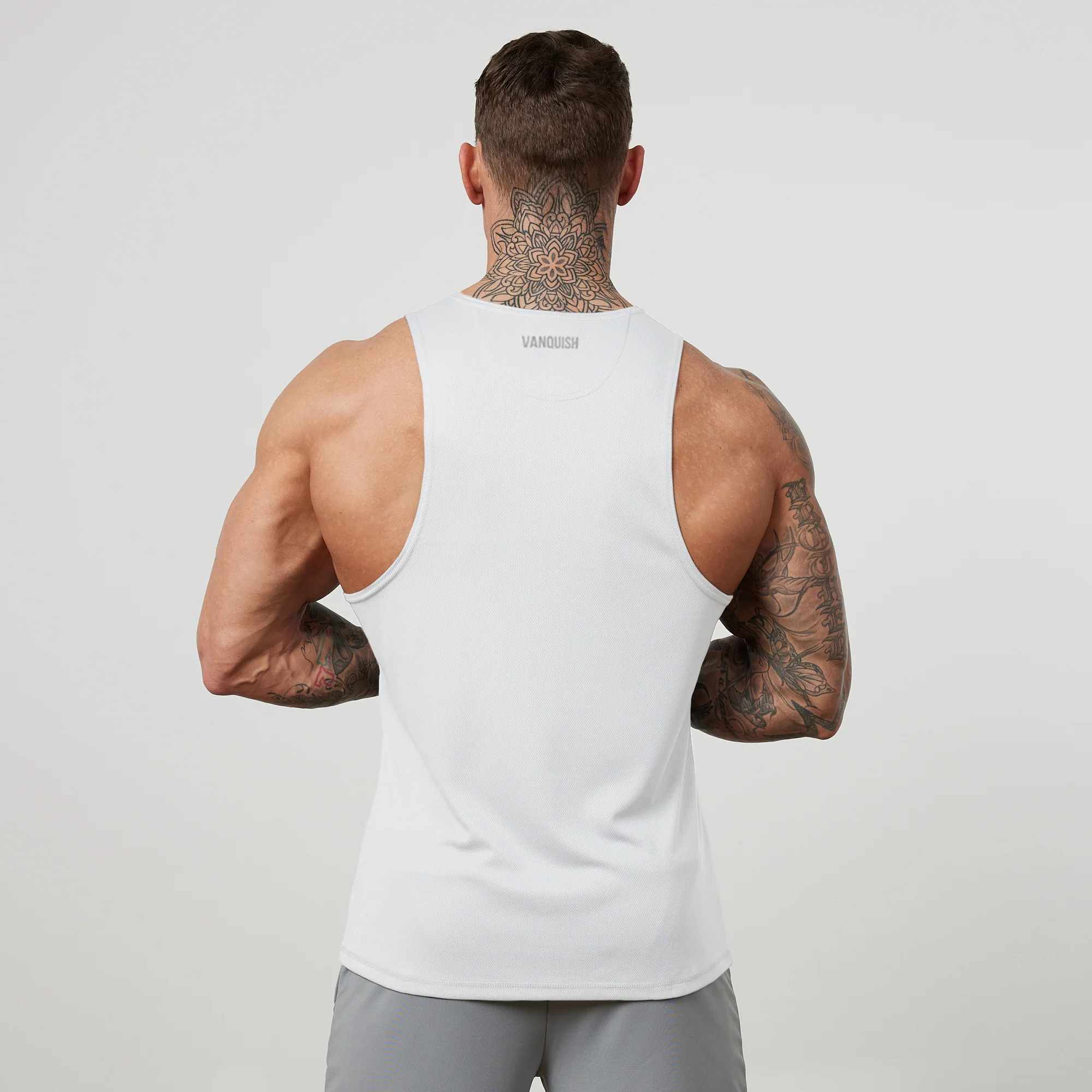Vanquish Essential White Performance Tank Top - Image 3