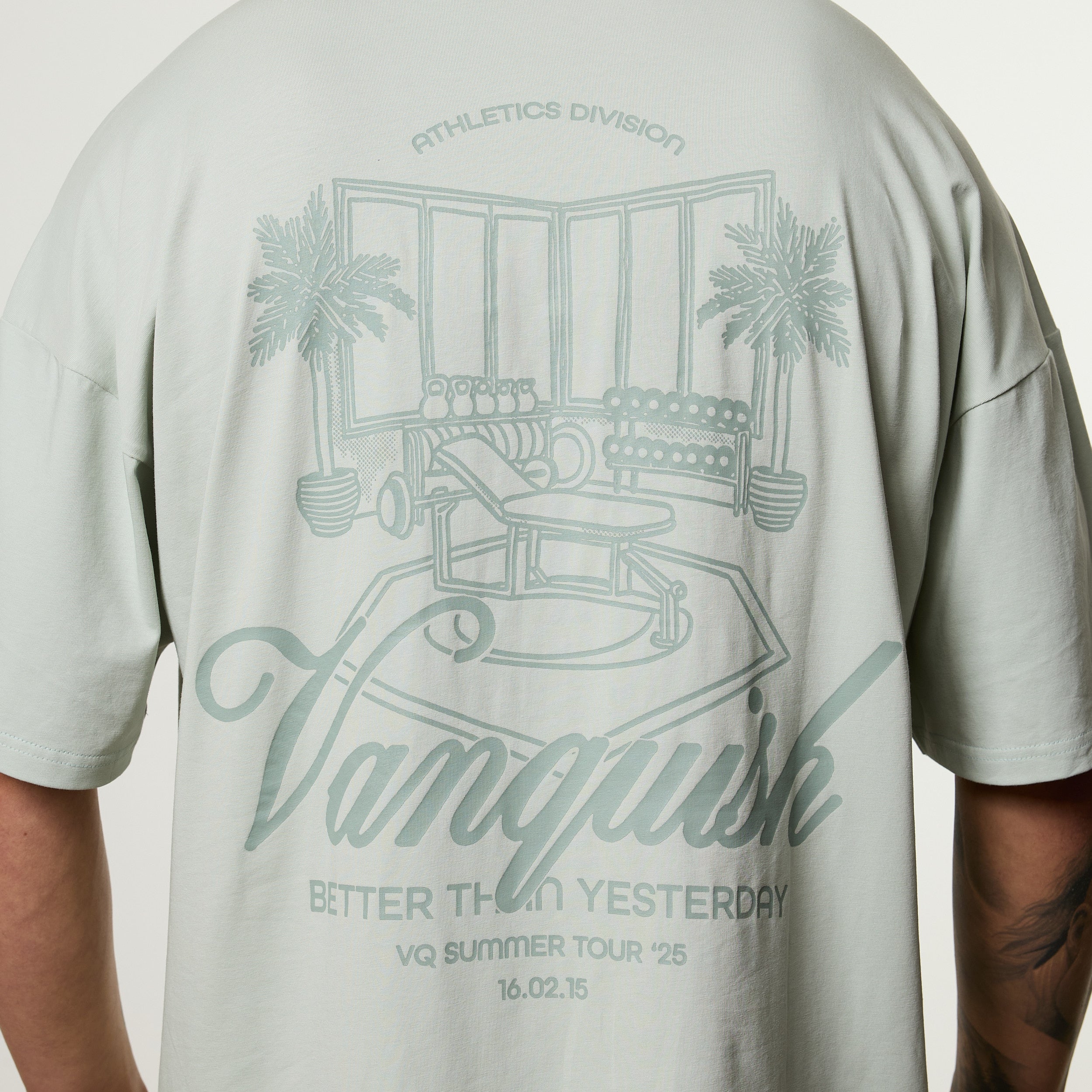 Vanquish Off Season Green Oversized Boxy T Shirt - Image 3