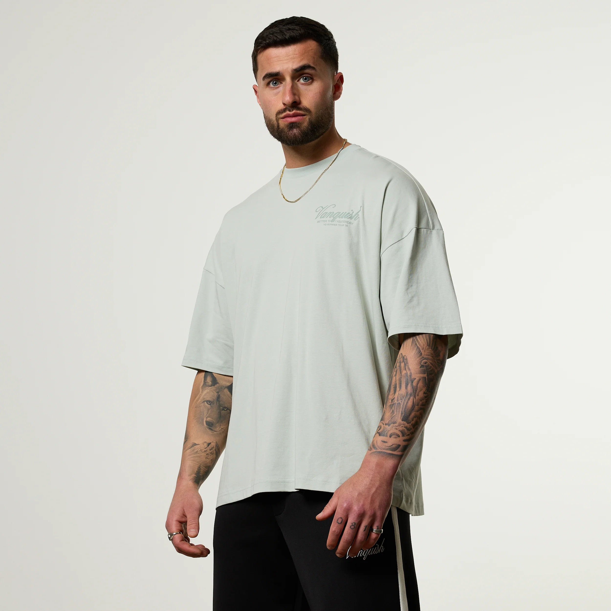 Vanquish Off Season Green Oversized Boxy T Shirt - Image 6