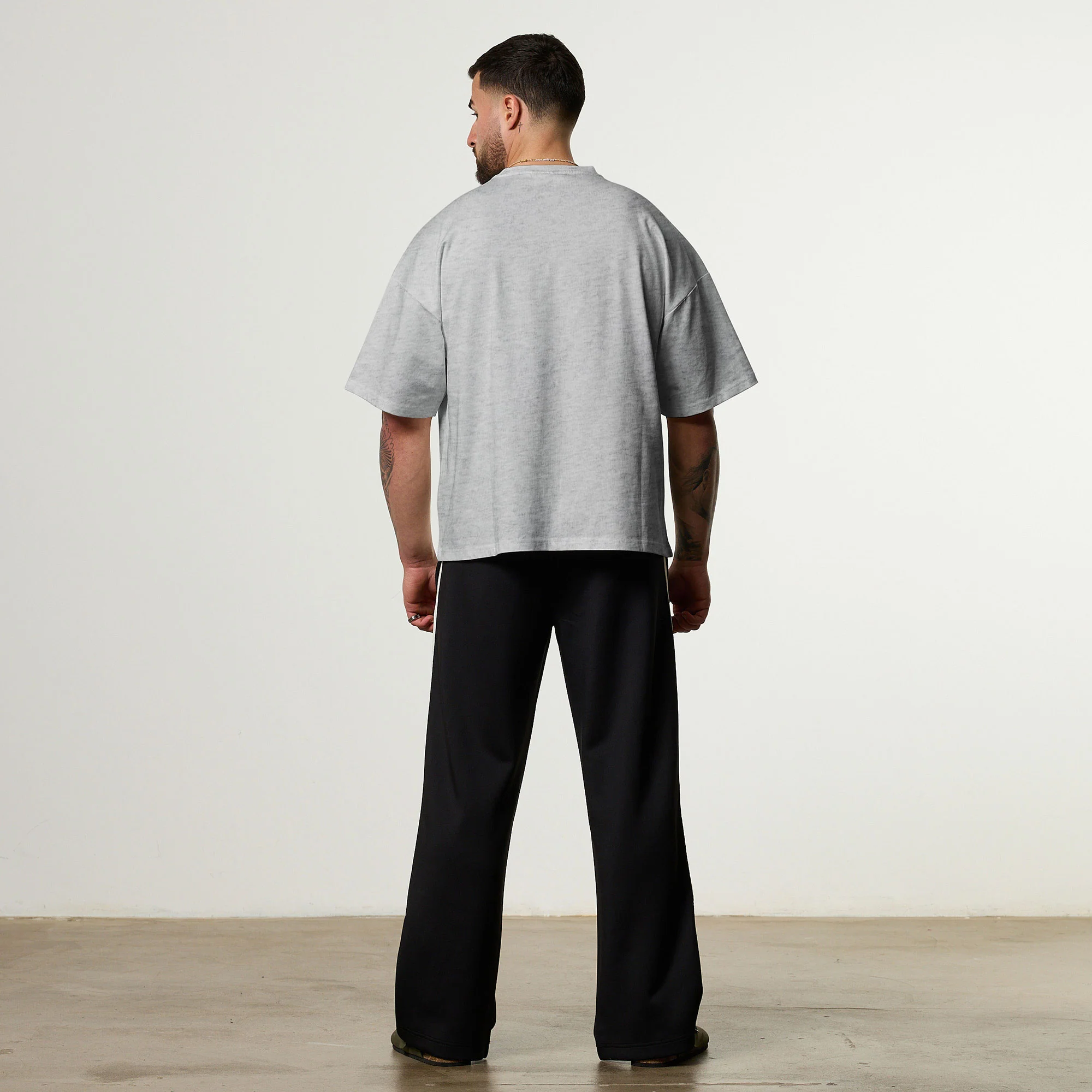 Vanquish Off Season Ice Marl Oversized Boxy Pocket T Shirt - Image 2