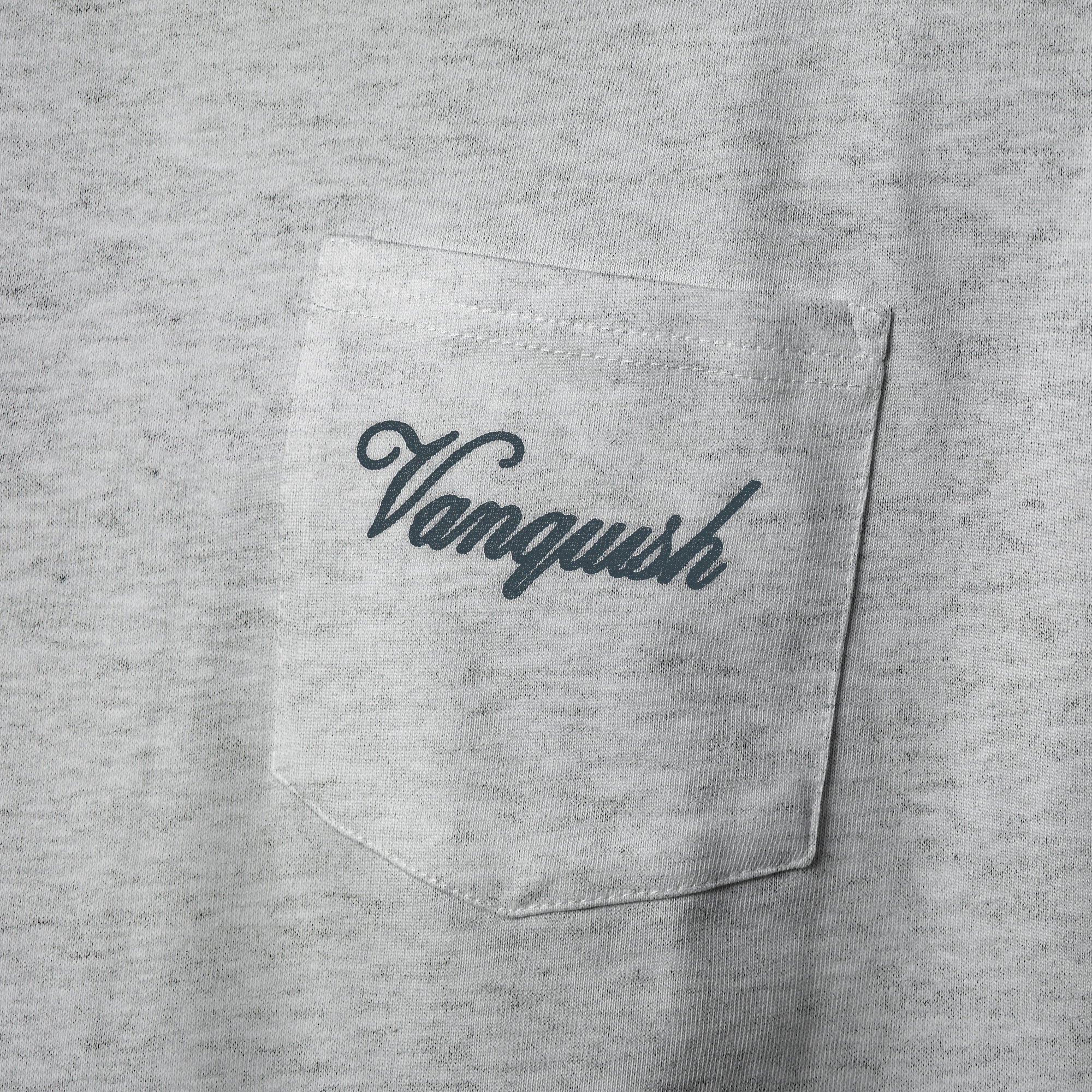 Vanquish Off Season Ice Marl Oversized Boxy Pocket T Shirt - Image 4
