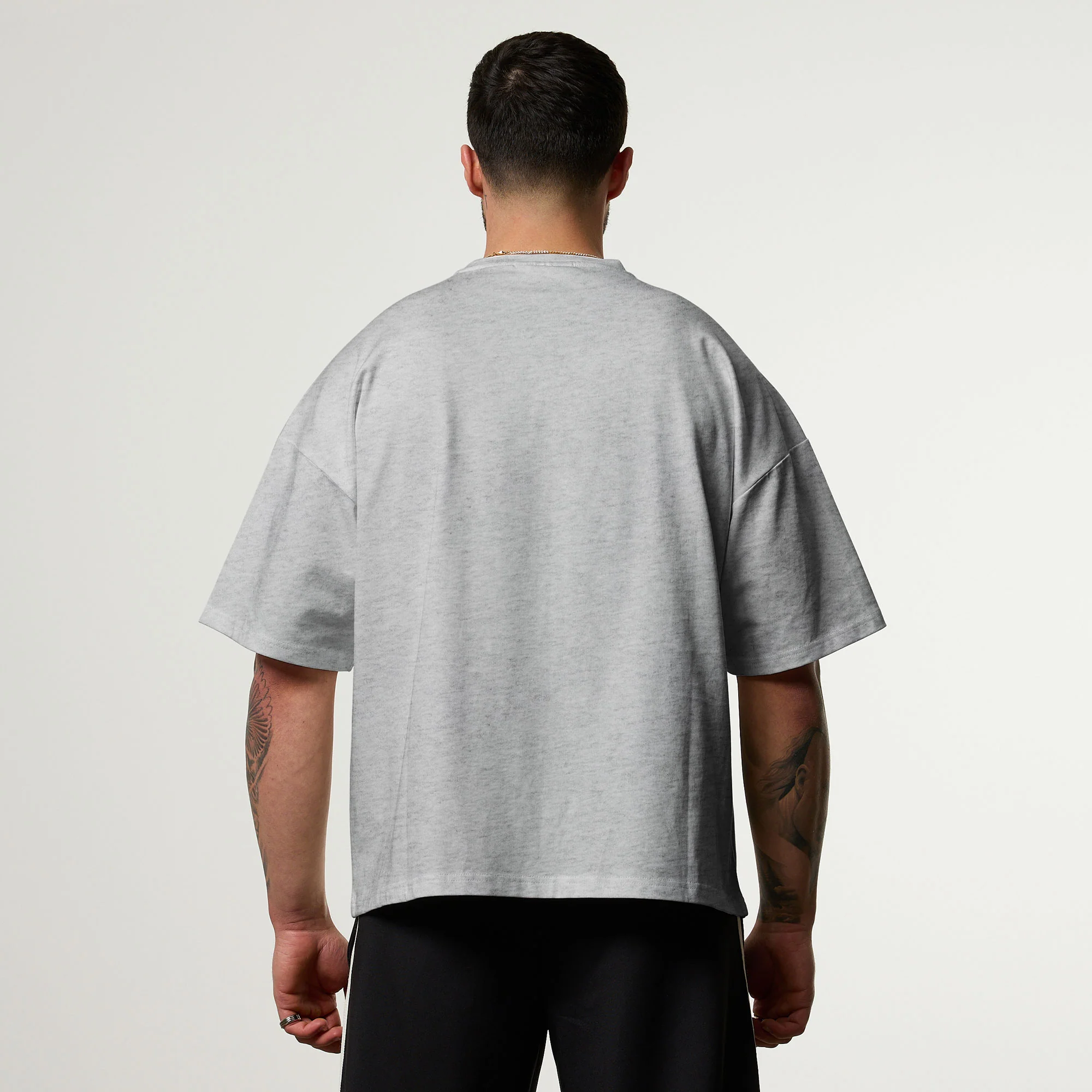 Vanquish Off Season Ice Marl Oversized Boxy Pocket T Shirt - Image 5