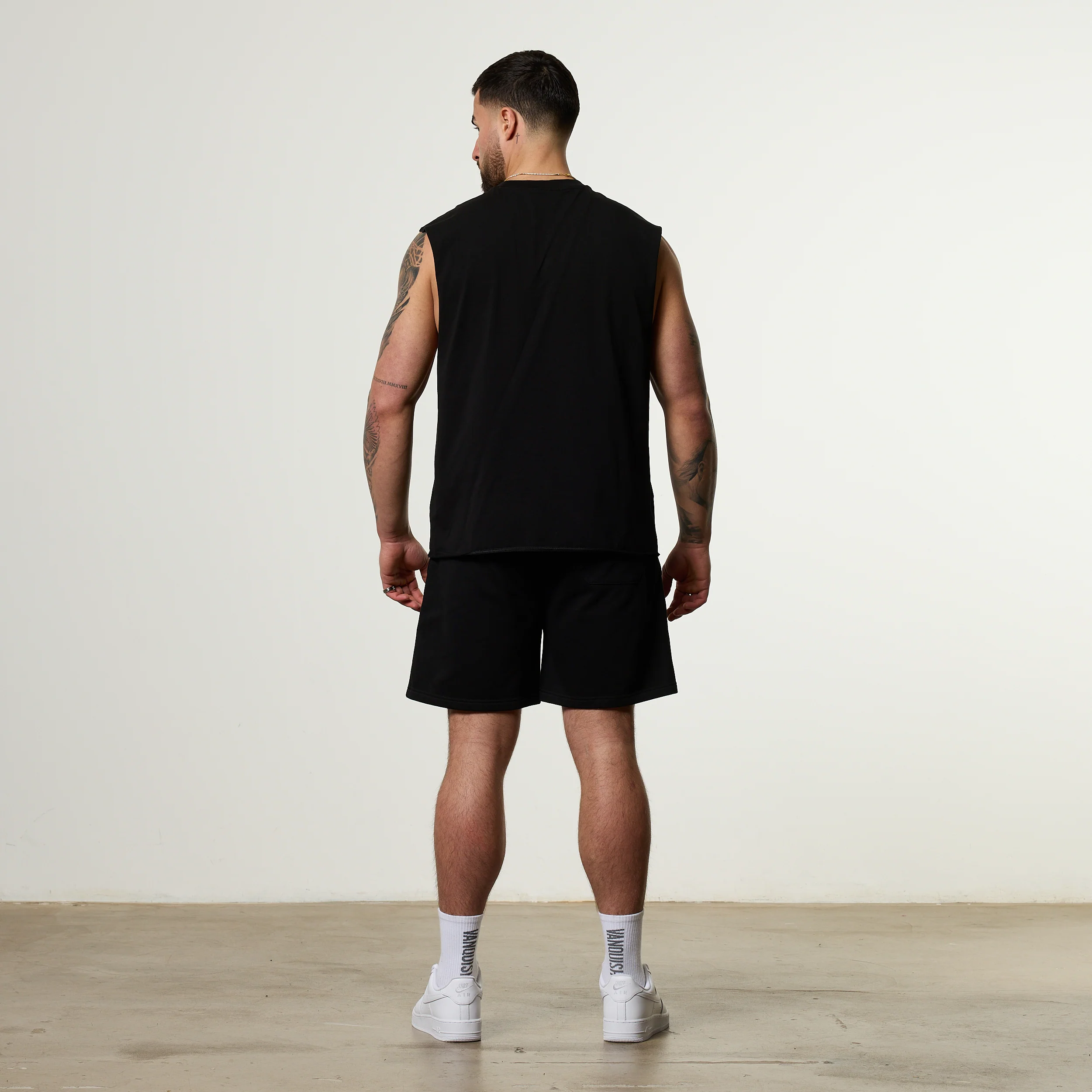 Vanquish Olympus Black Ares Oversized Boxy Cut Off Sleeveless T Shirt - Image 5