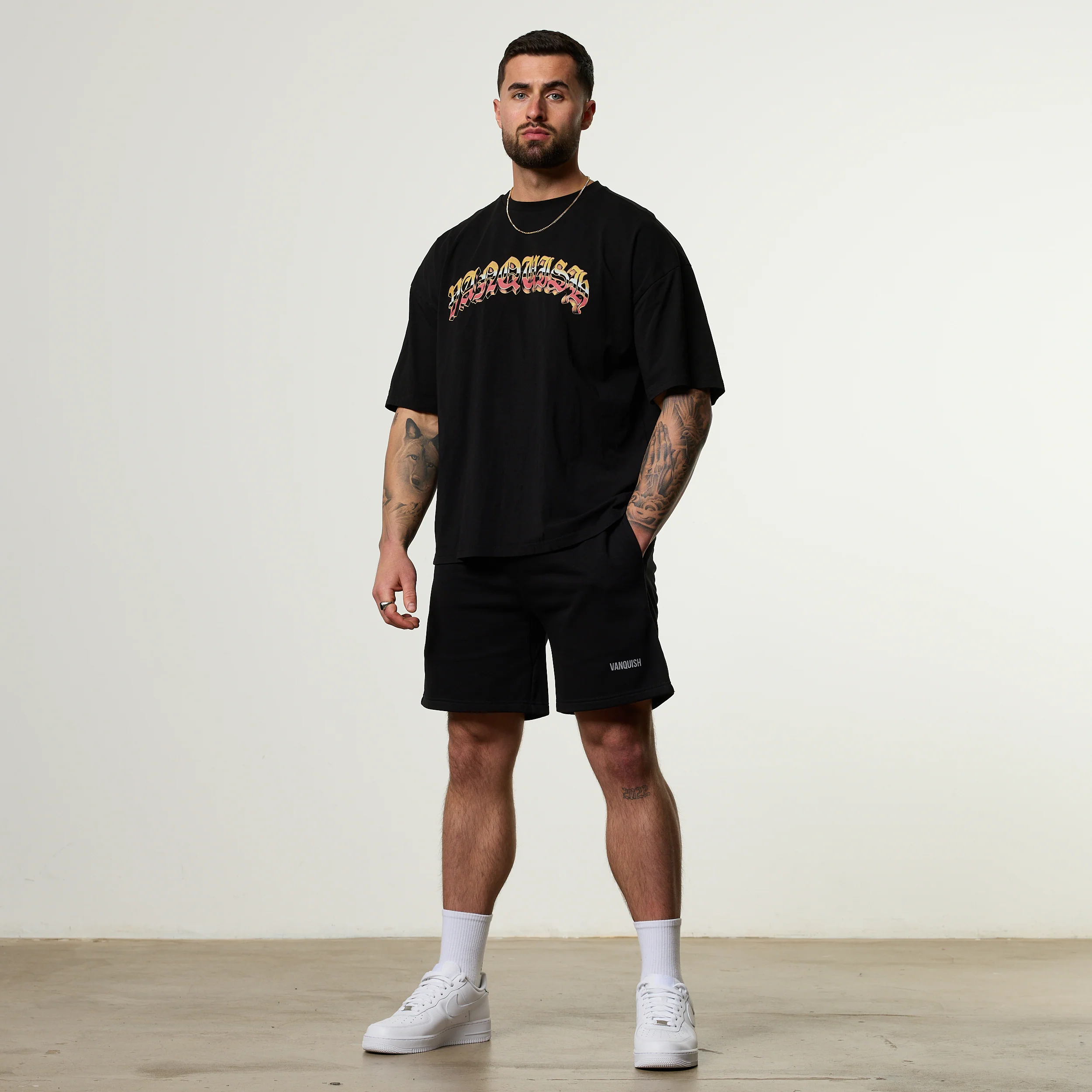Vanquish Olympus Black King Midas Oversized Boxy T Shirt - Image 2