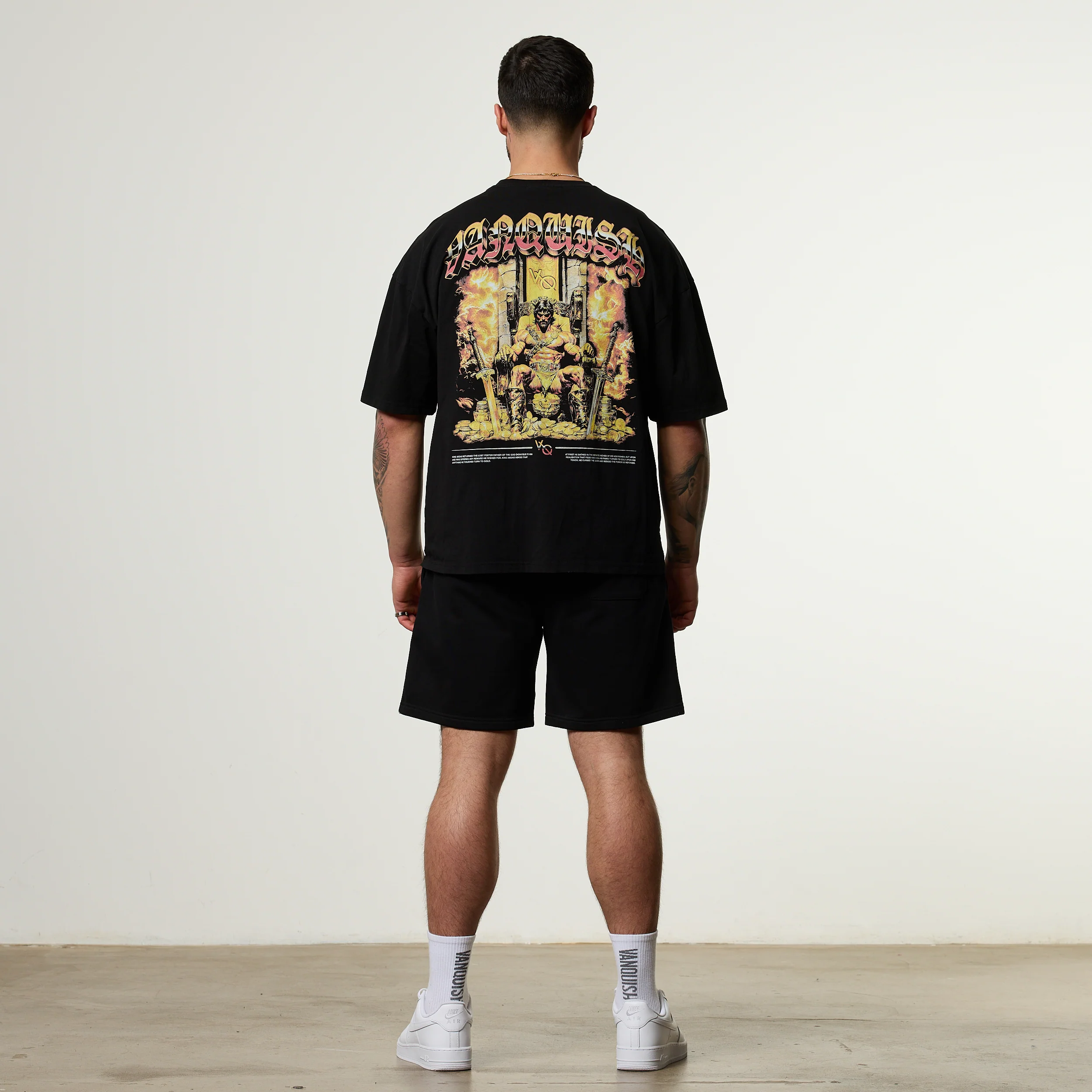 Vanquish Olympus Black King Midas Oversized Boxy T Shirt - Image 3