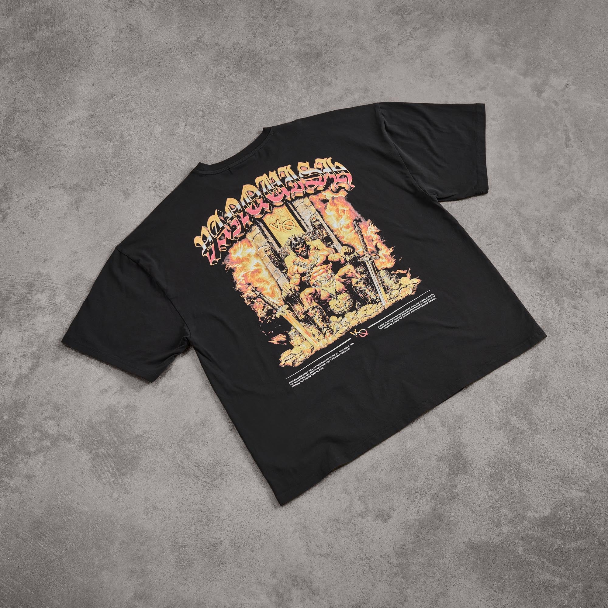 Vanquish Olympus Black King Midas Oversized Boxy T Shirt - Image 6