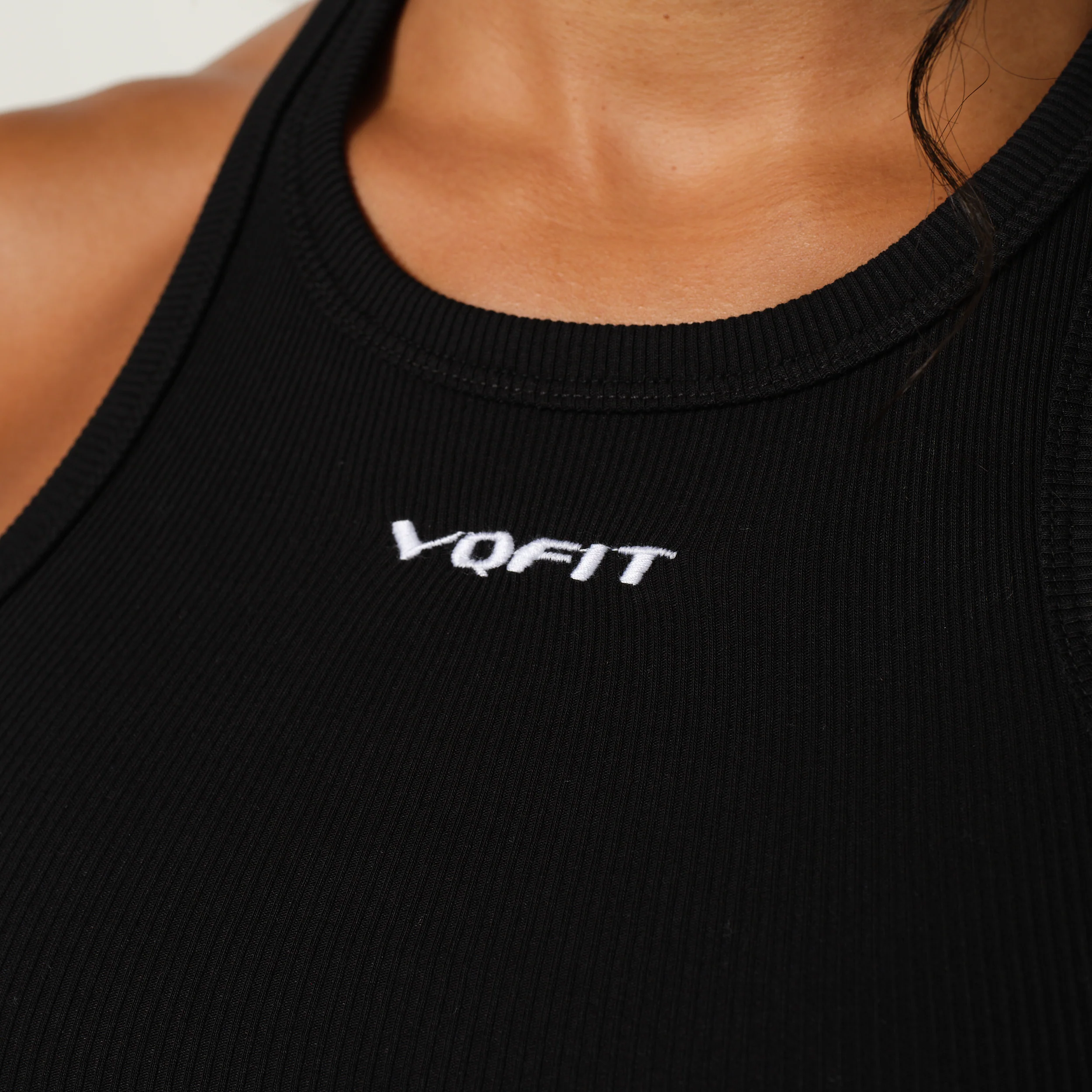 Vanquish Racer Black Ribbed Vest - Image 5