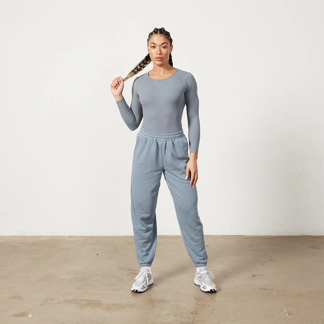 Vanquish Restore Slate Grey Long Sleeve Ribbed Bodysuit - Image 6