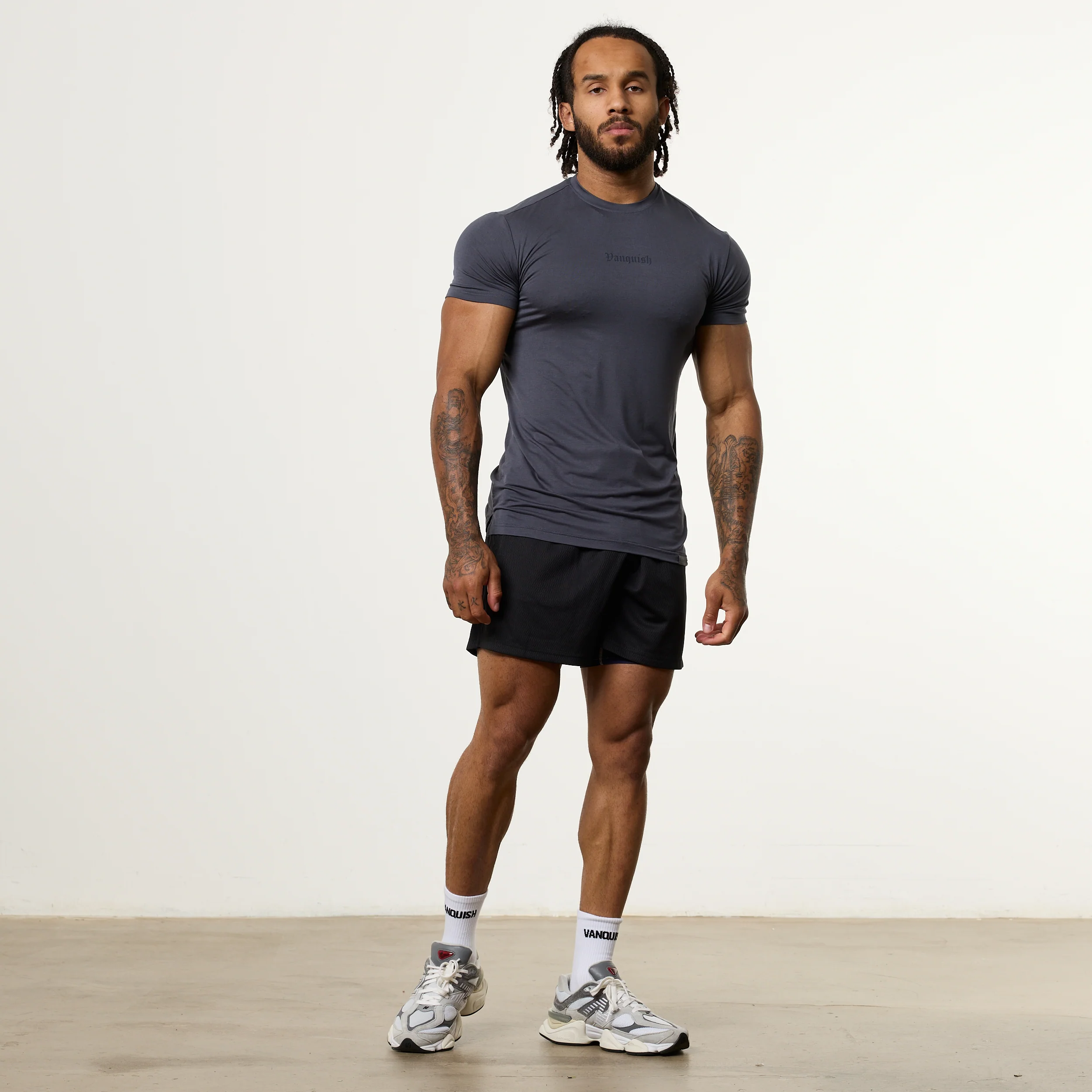 Vanquish Ultra Soft Denim Blue Slim Fit T Shirt - Image 3