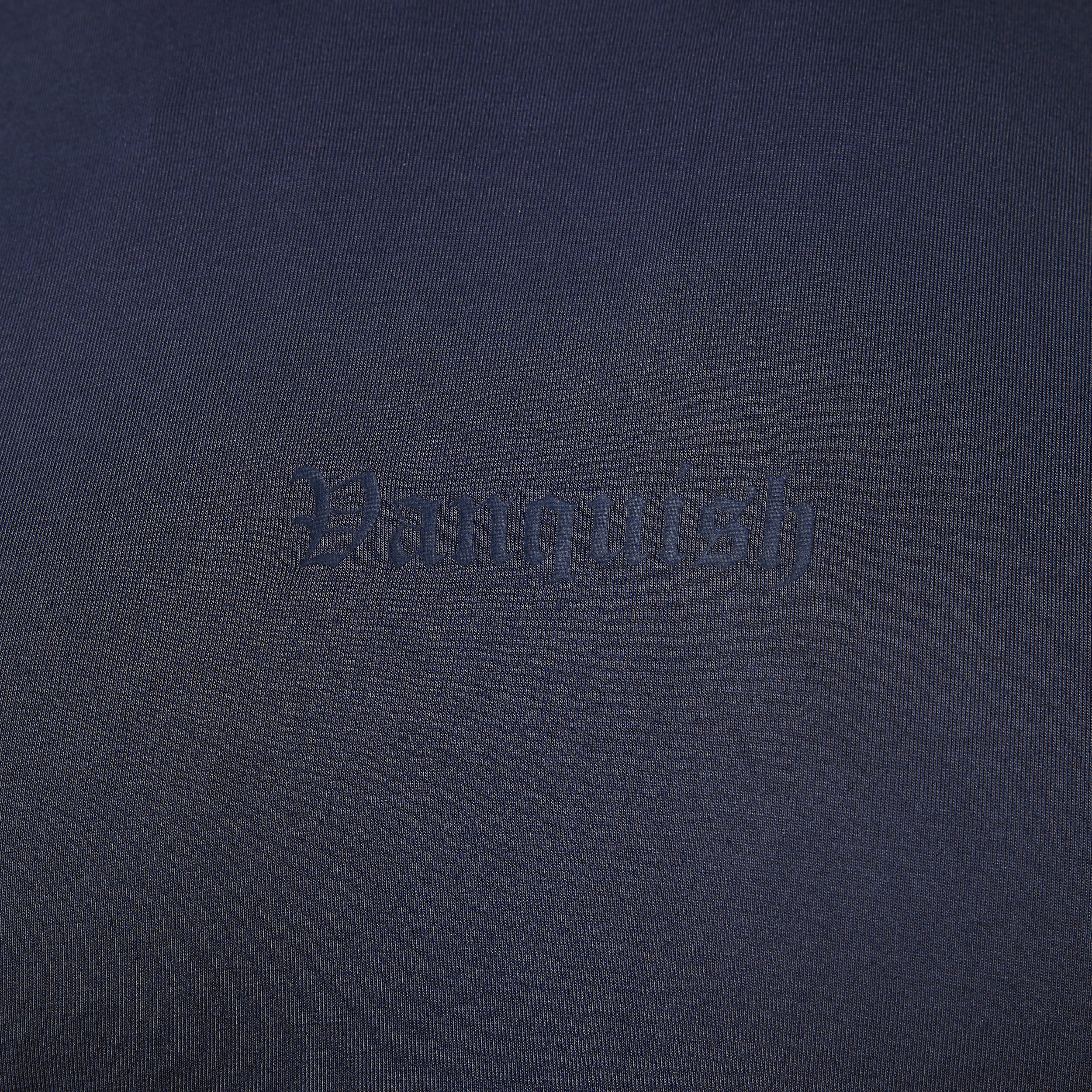 Vanquish Ultra Soft Navy Blue Slim Fit T Shirt - Image 3