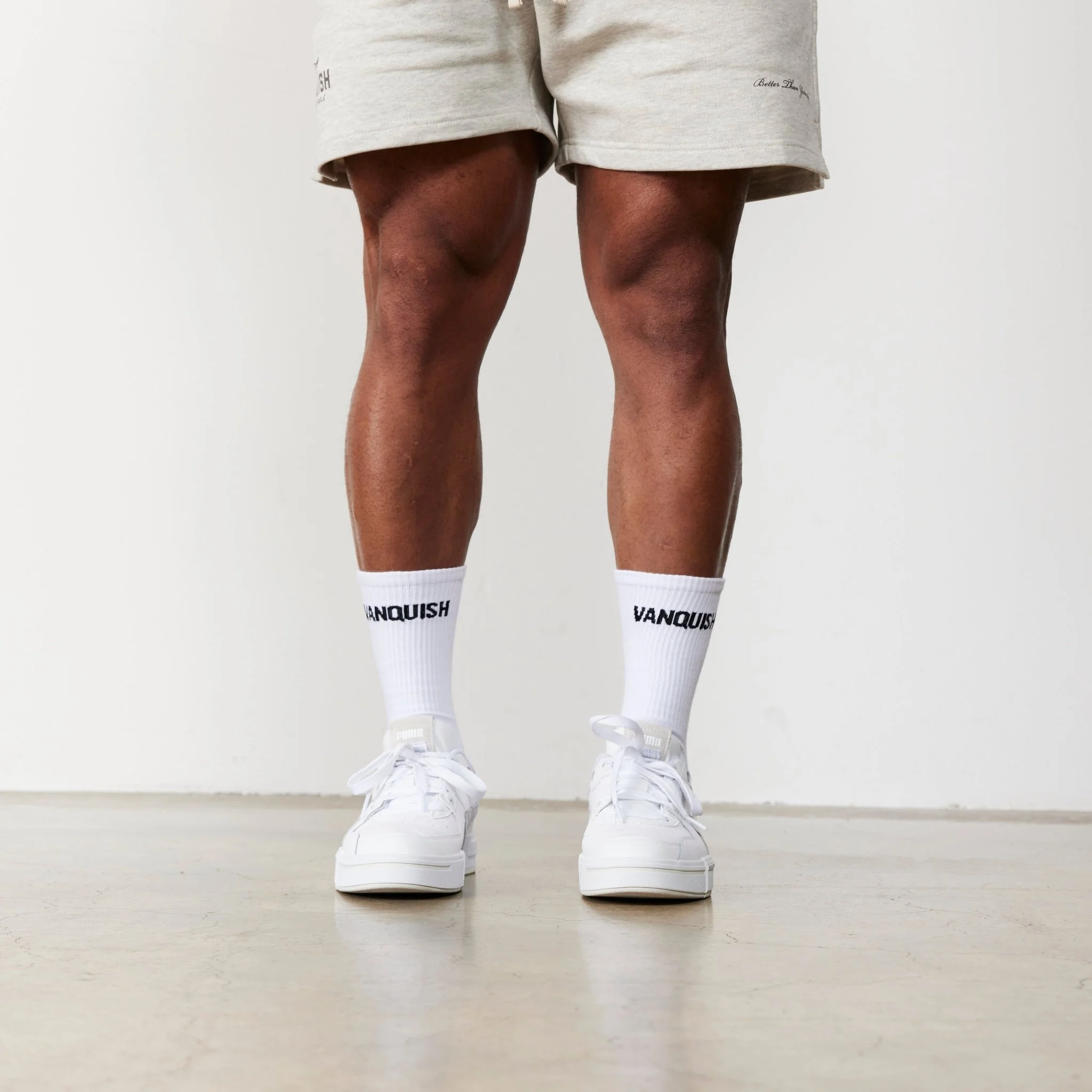 Vanquish White Front Knit Organic Socks - Image 2