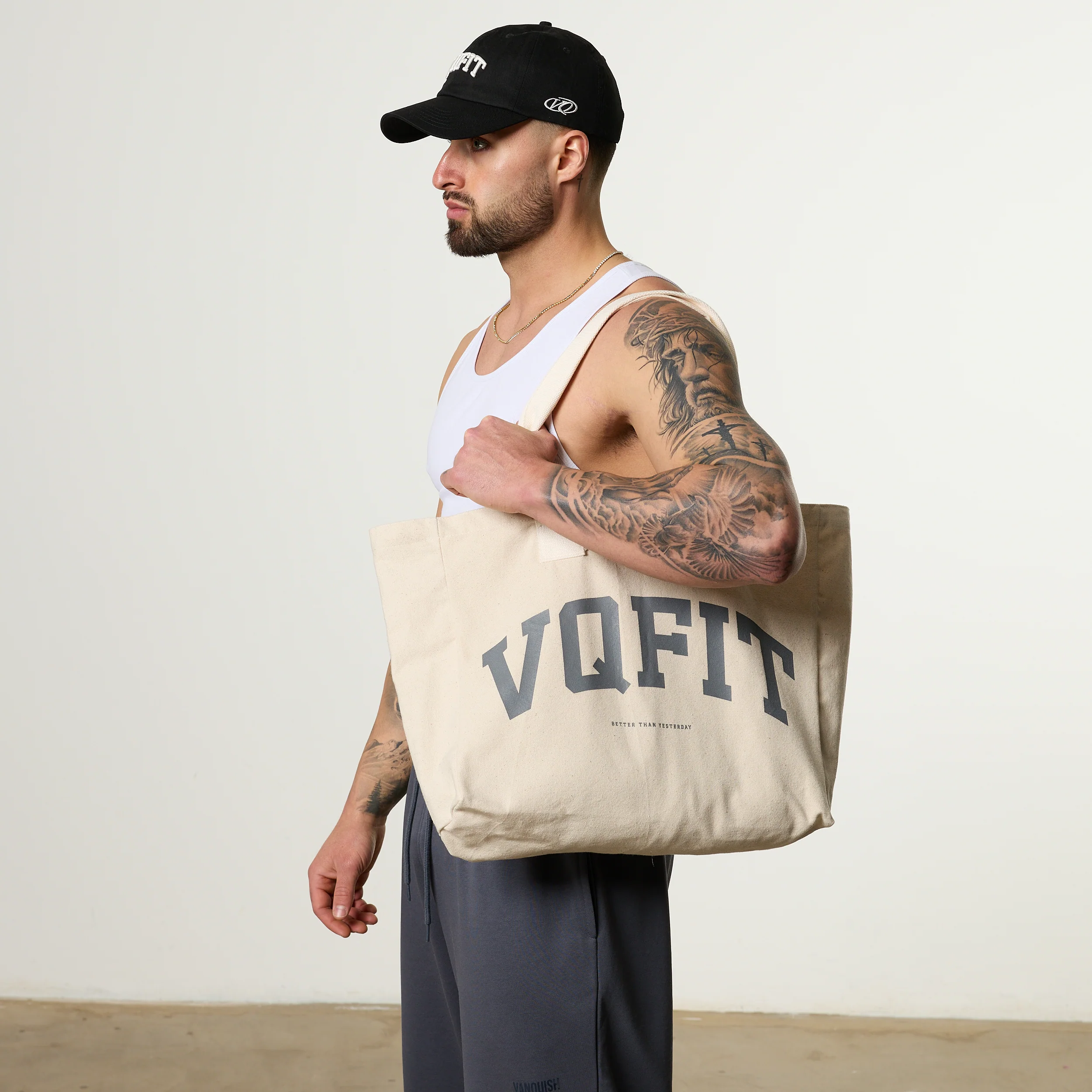 White VQFIT Tote Bag - Image 3