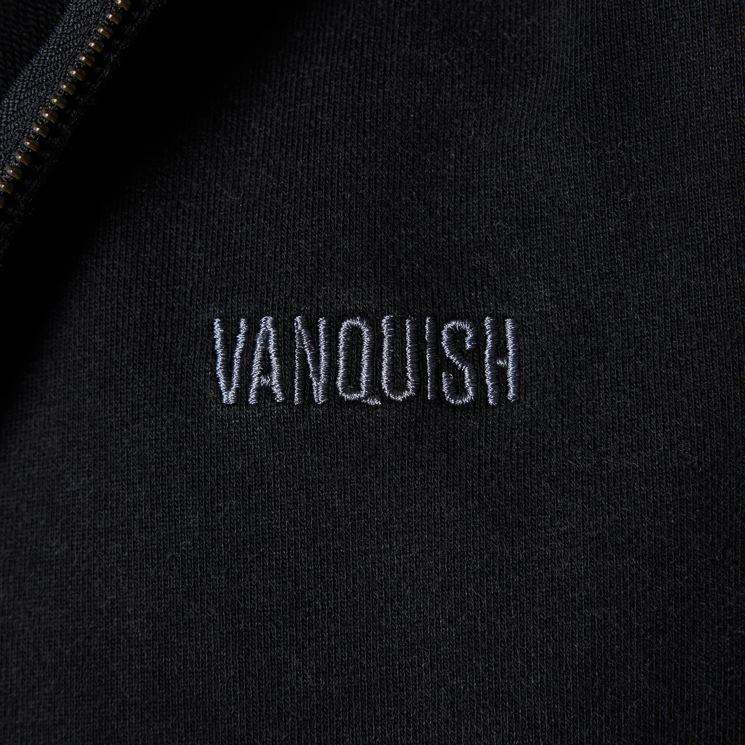 WASHED BLACK HEAVY WEIGHT OVERSIZED ZIP HOODIE - Image 3