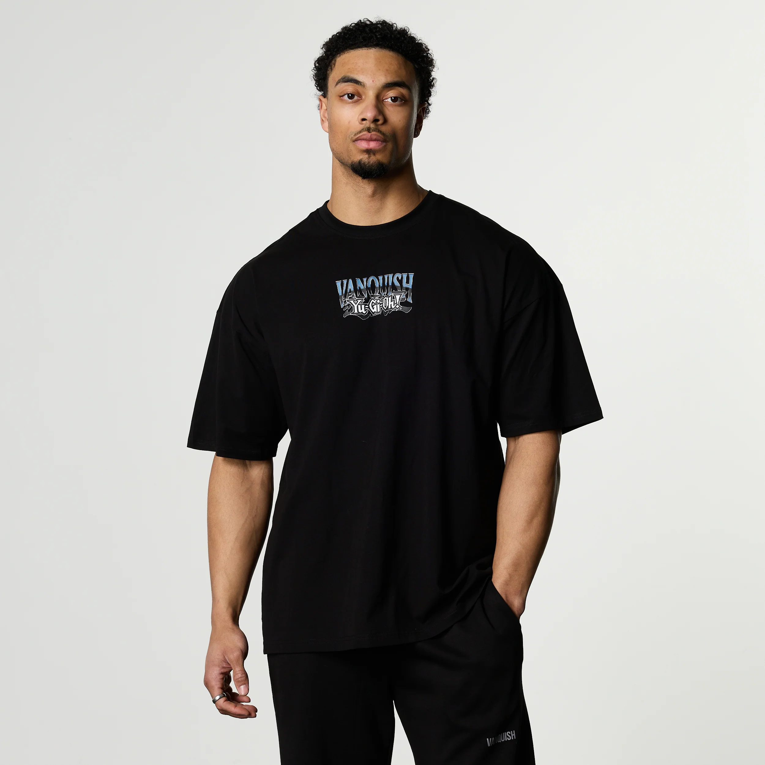 YU-GI-OH! DARK MAGICIAN BLACK OVERSIZED T SHIRT - Image 3