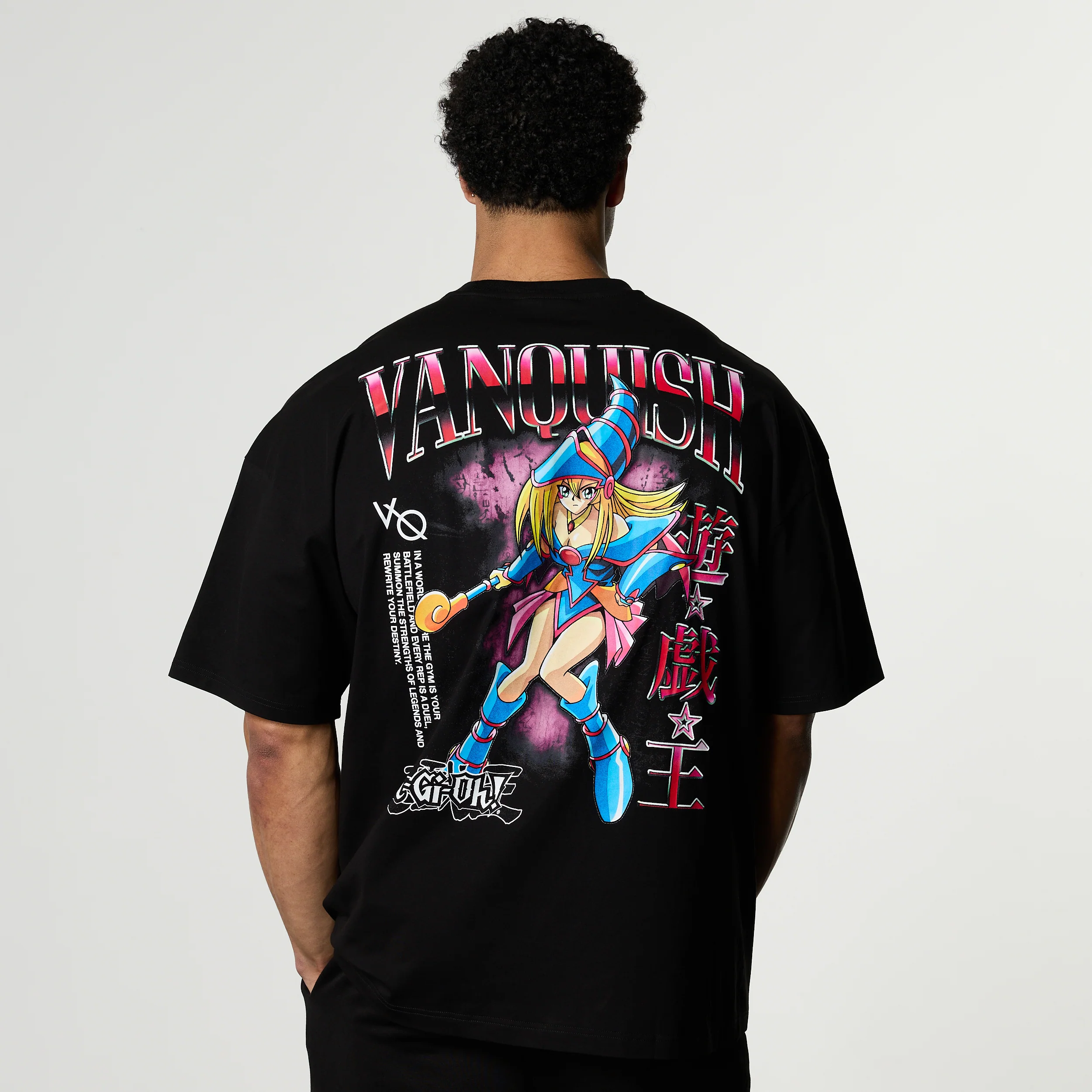 YU-GI-OH! DARK MAGICIAN GIRL BLACK OVERSIZED T SHIRT - Image 2