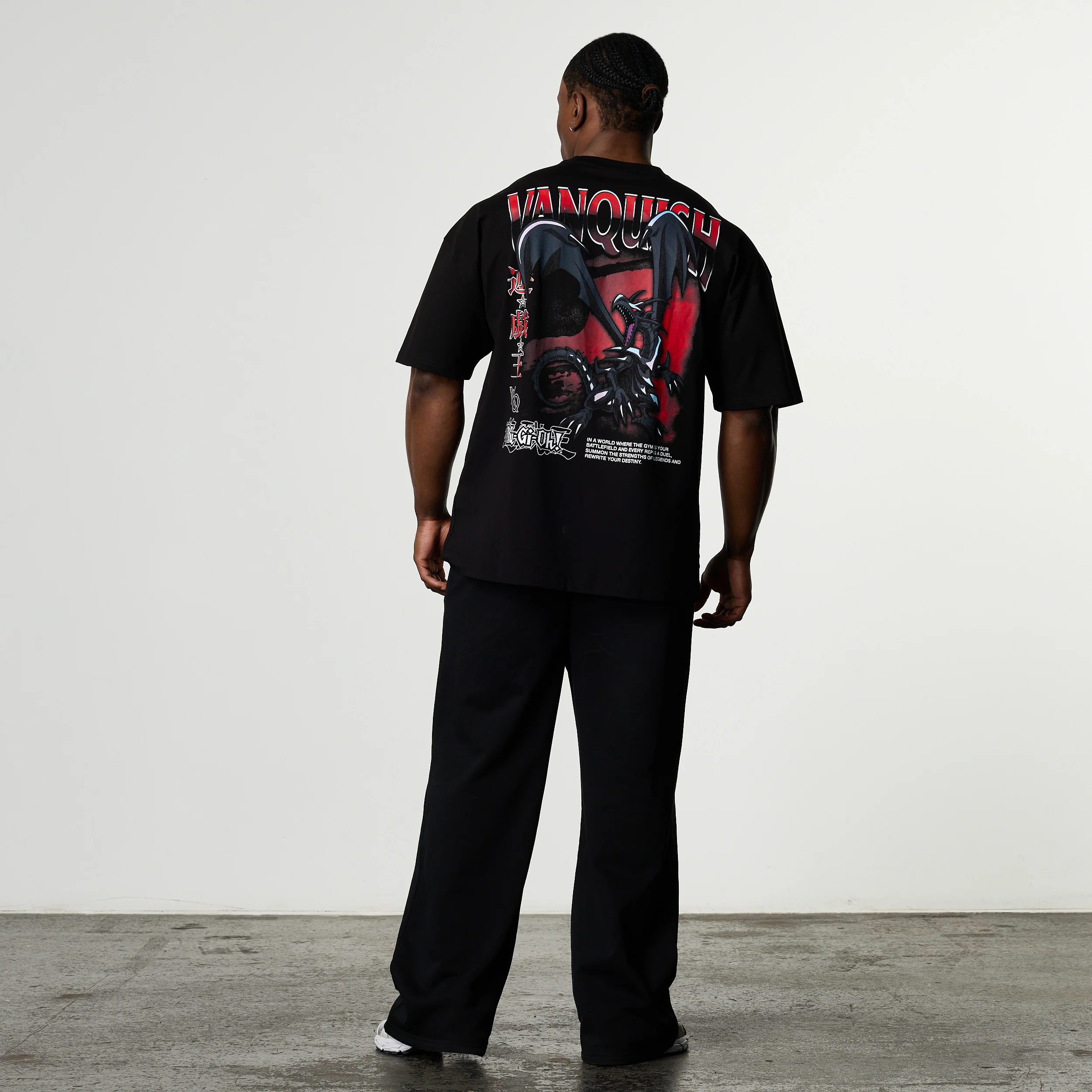 YU-GI-OH! RED EYES BLACK DRAGON BLACK OVERSIZED T SHIRT - Image 6
