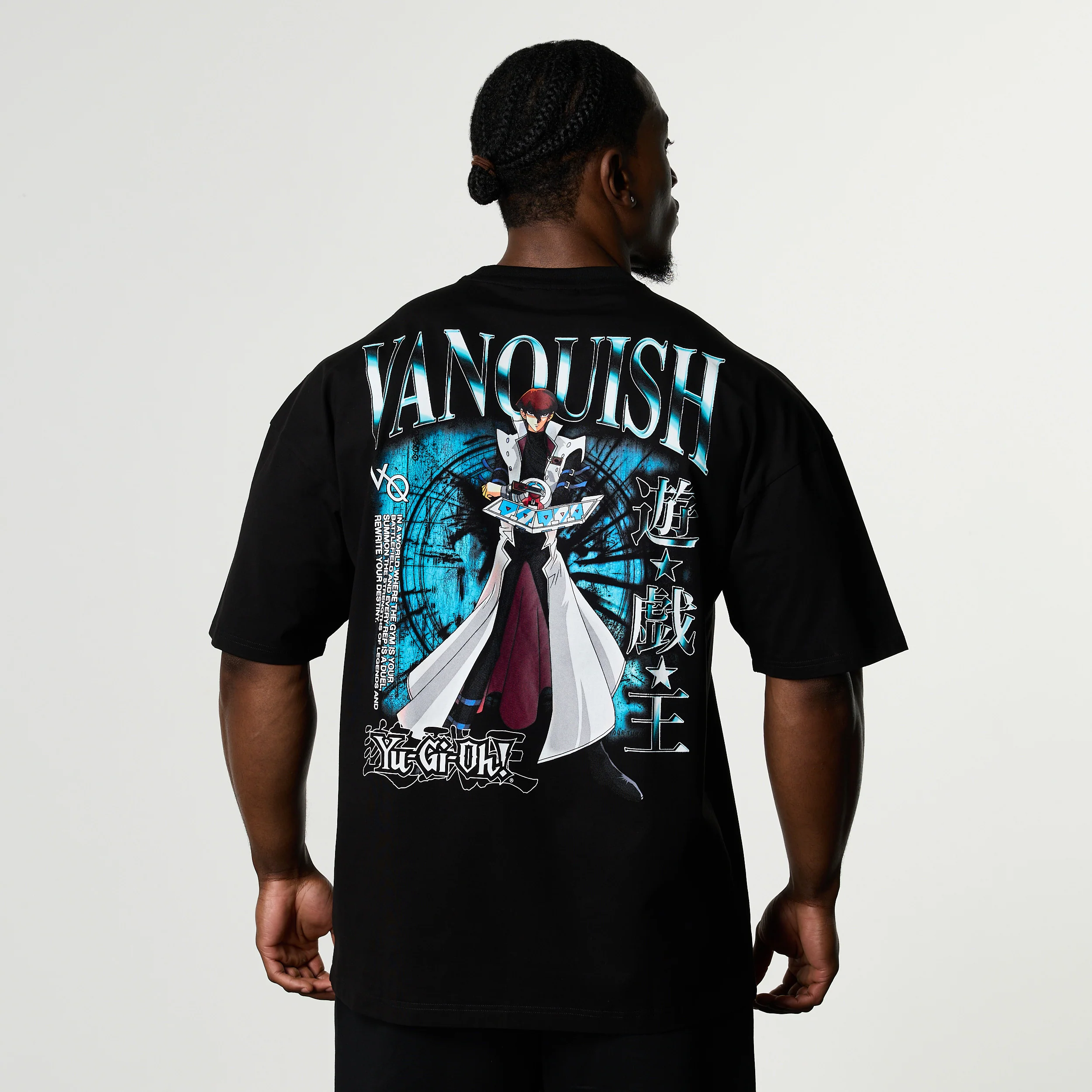 YU-GI-OH! KAIBA BLACK OVERSIZED T SHIRT - Image 2