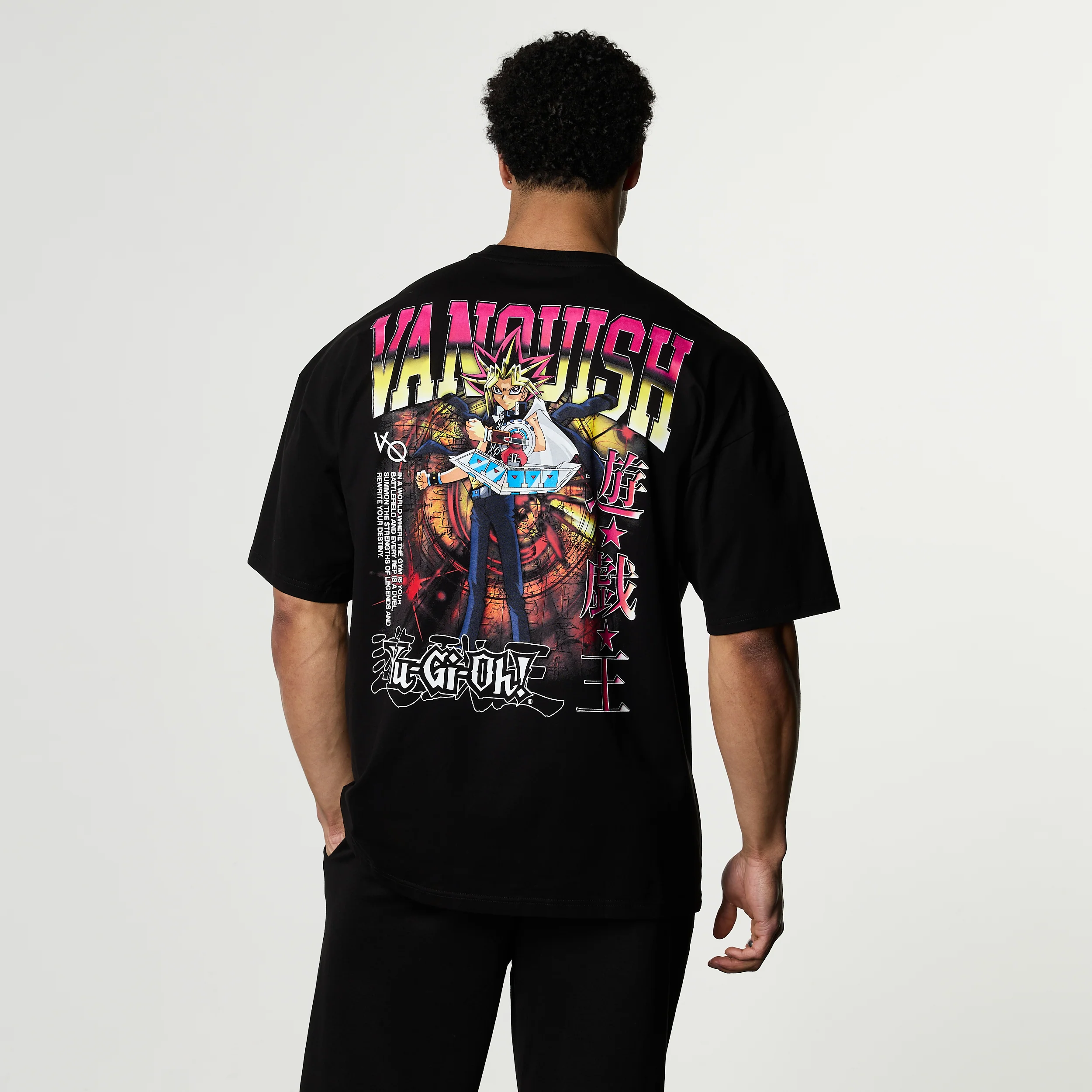 YU-GI-OH! YUGI BLACK OVERSIZED T SHIRT - Image 2