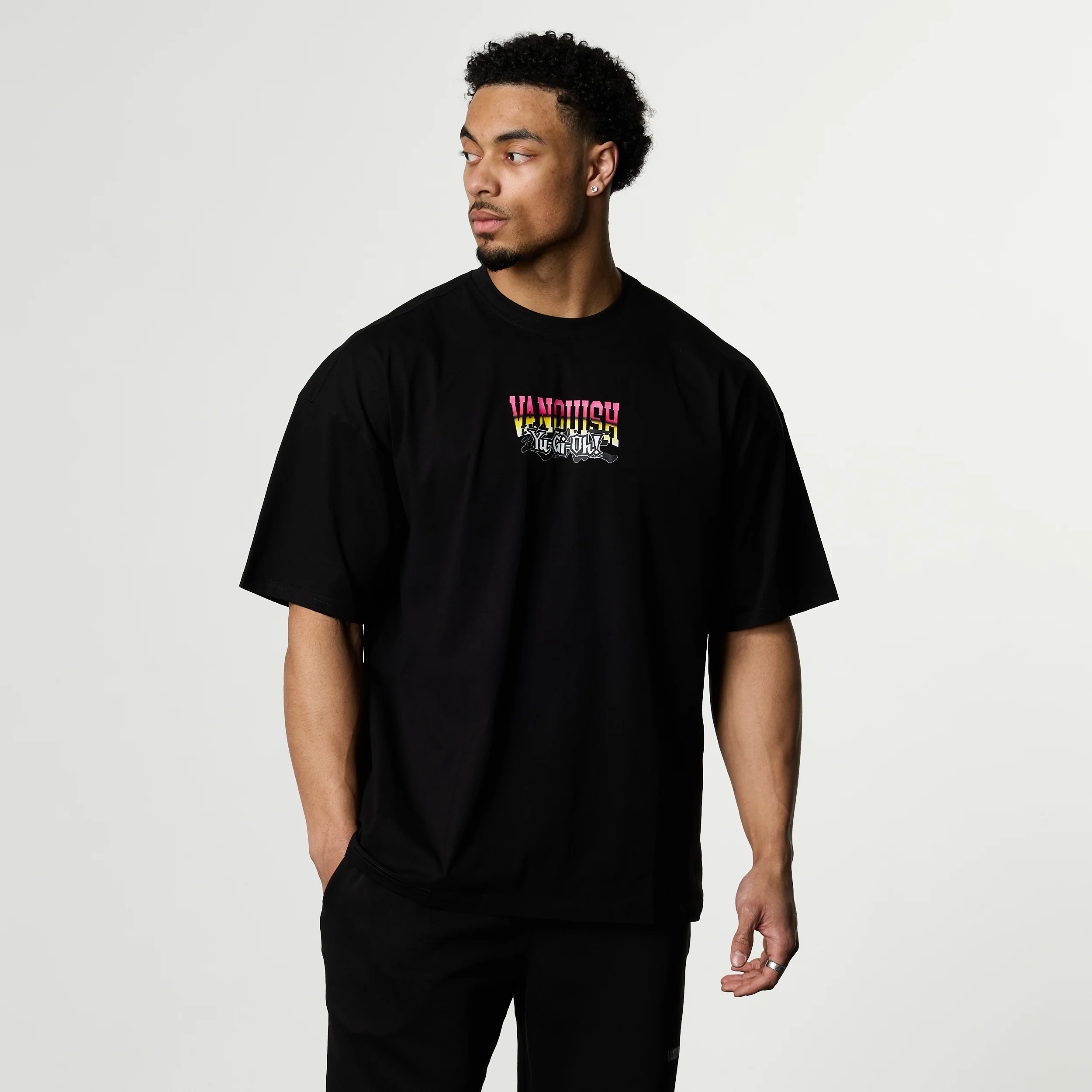 YU-GI-OH! YUGI BLACK OVERSIZED T SHIRT - Image 3