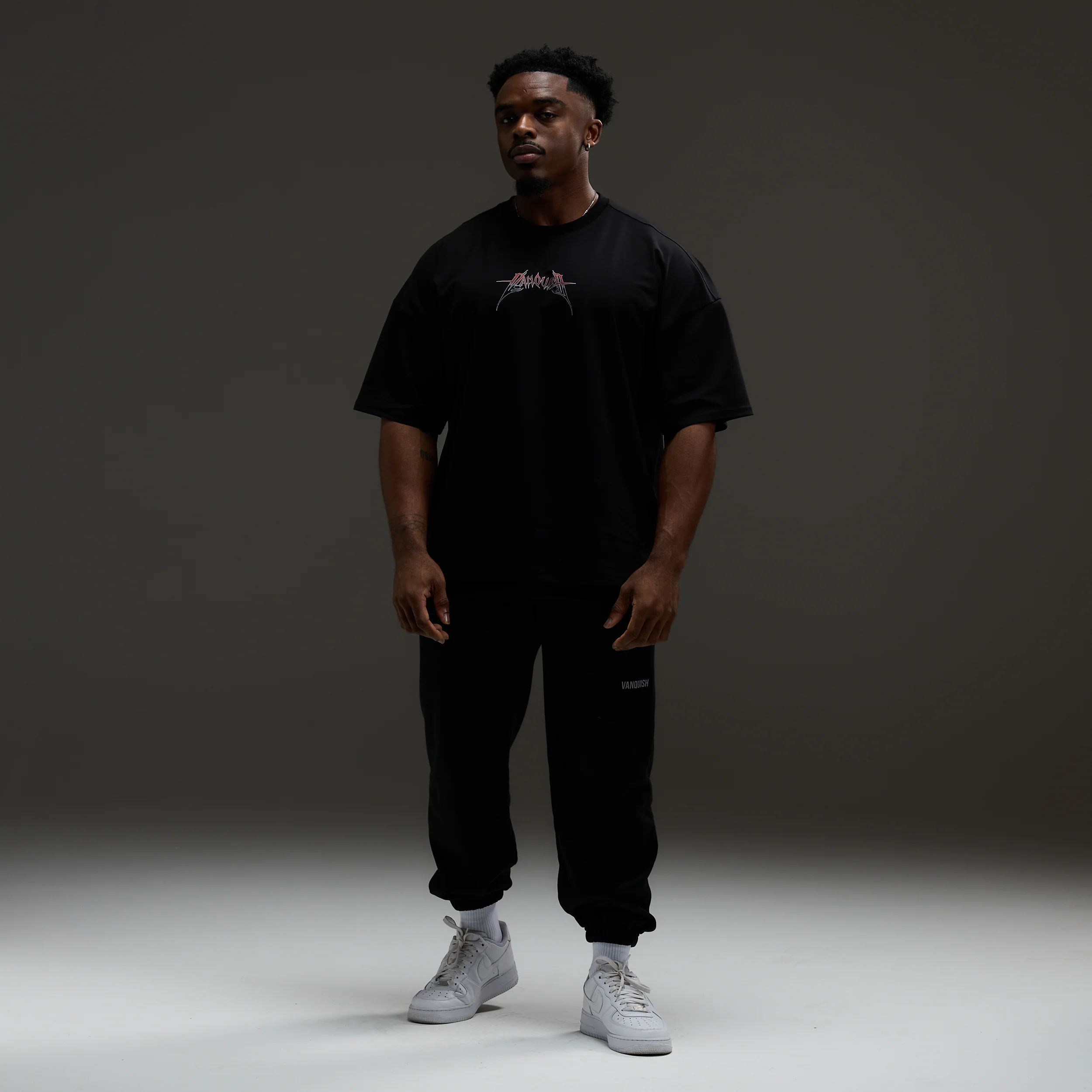 VQ x Baki: Black Yujiro Boxy Oversized T Shirt - Image 6